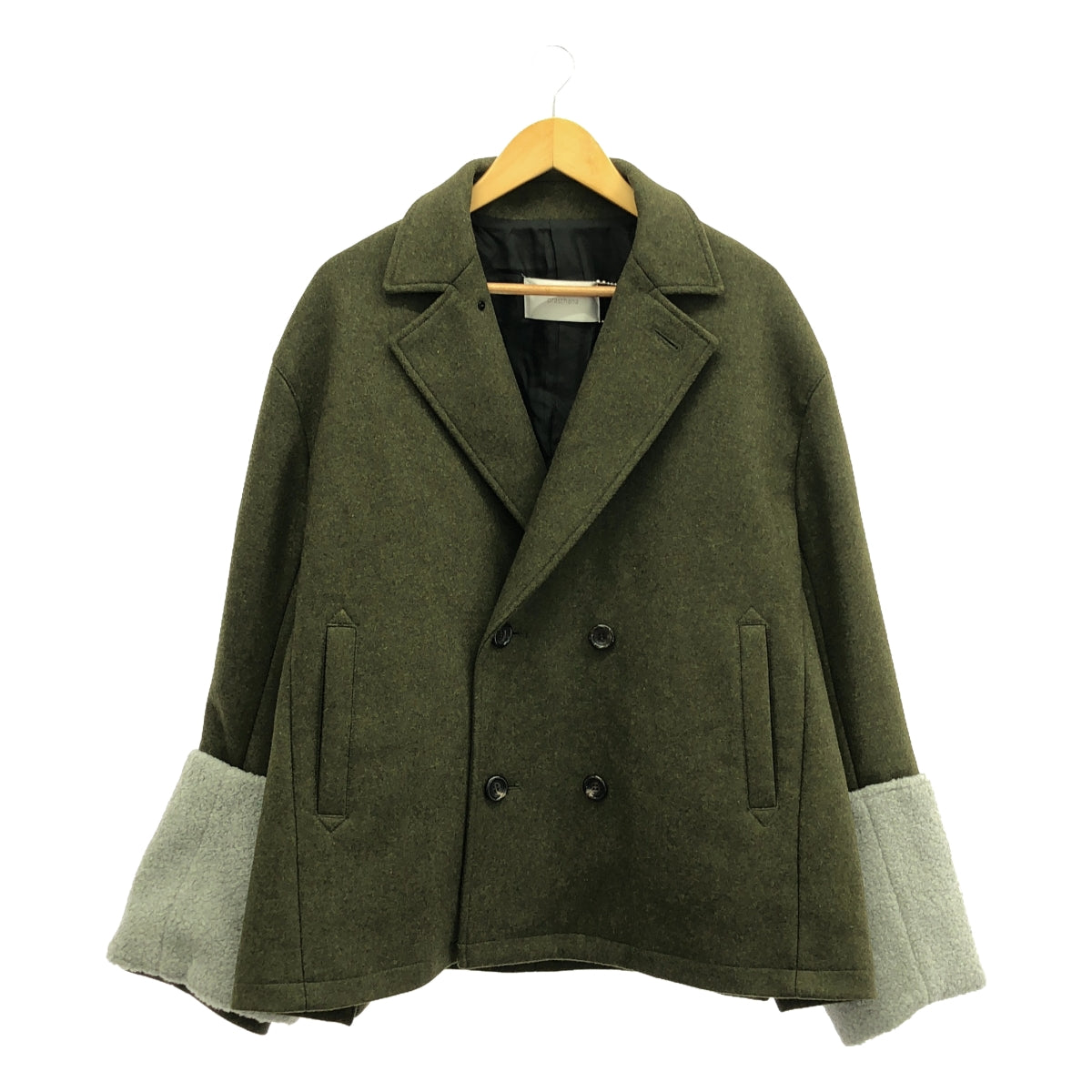 【新品】 prasthana / プラスターナ | double breasted arm guard coat / コート | M | オリーブ | メンズ