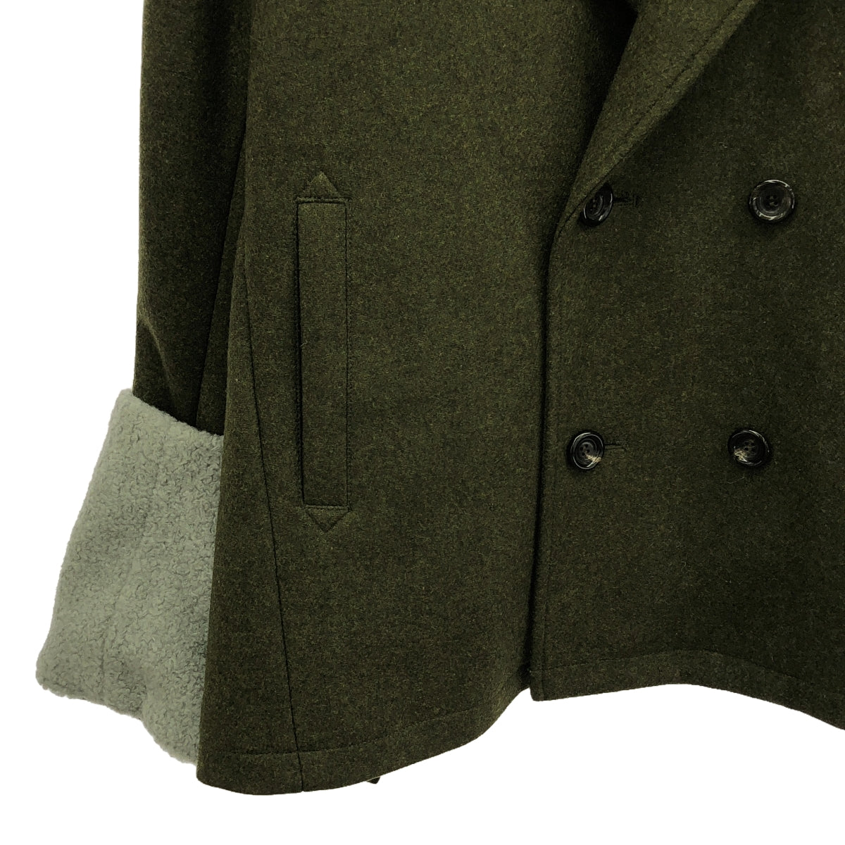 【新品】 prasthana / プラスターナ | double breasted arm guard coat / コート | M | オリーブ | メンズ