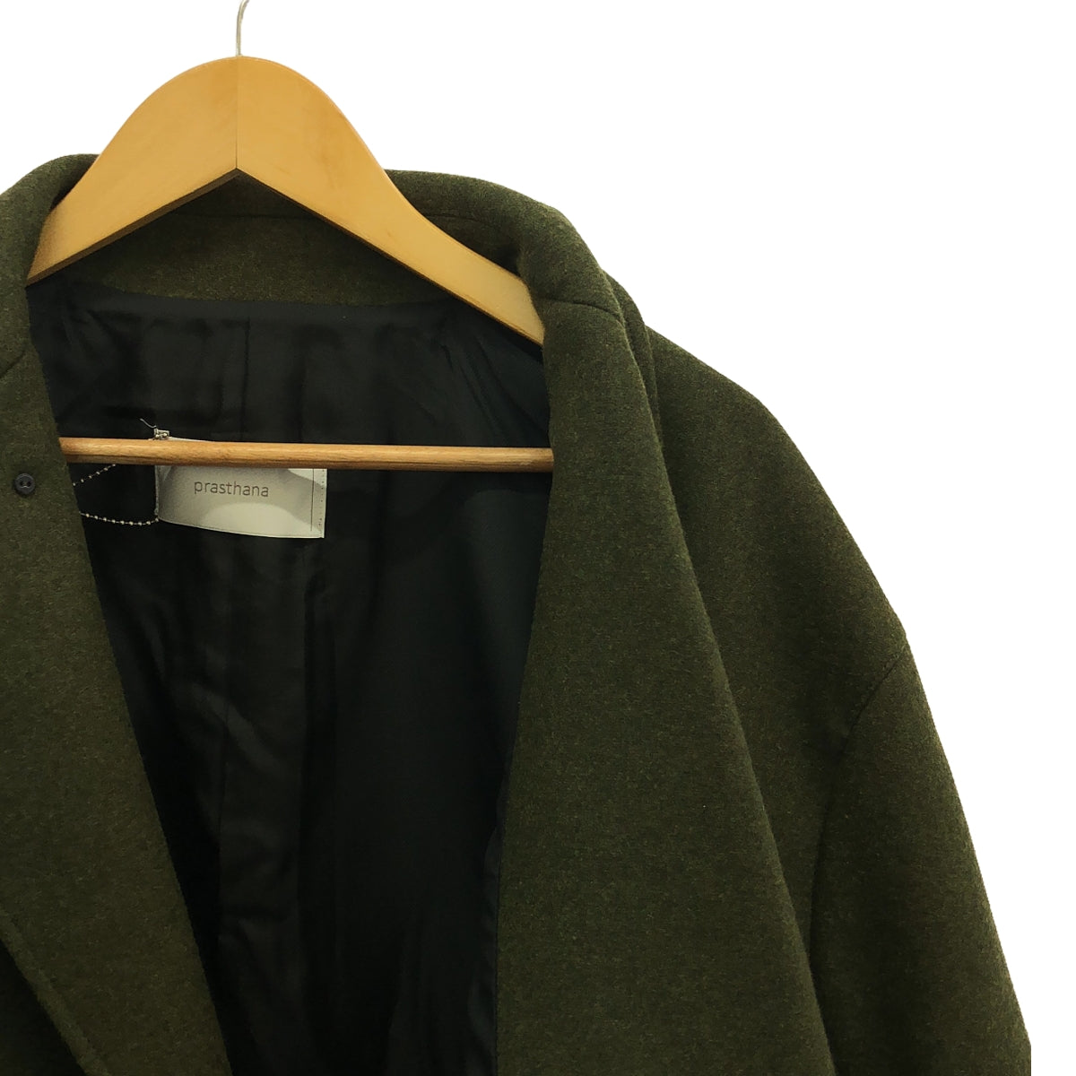 【新品】 prasthana / プラスターナ | double breasted arm guard coat / コート | M | オリーブ | メンズ