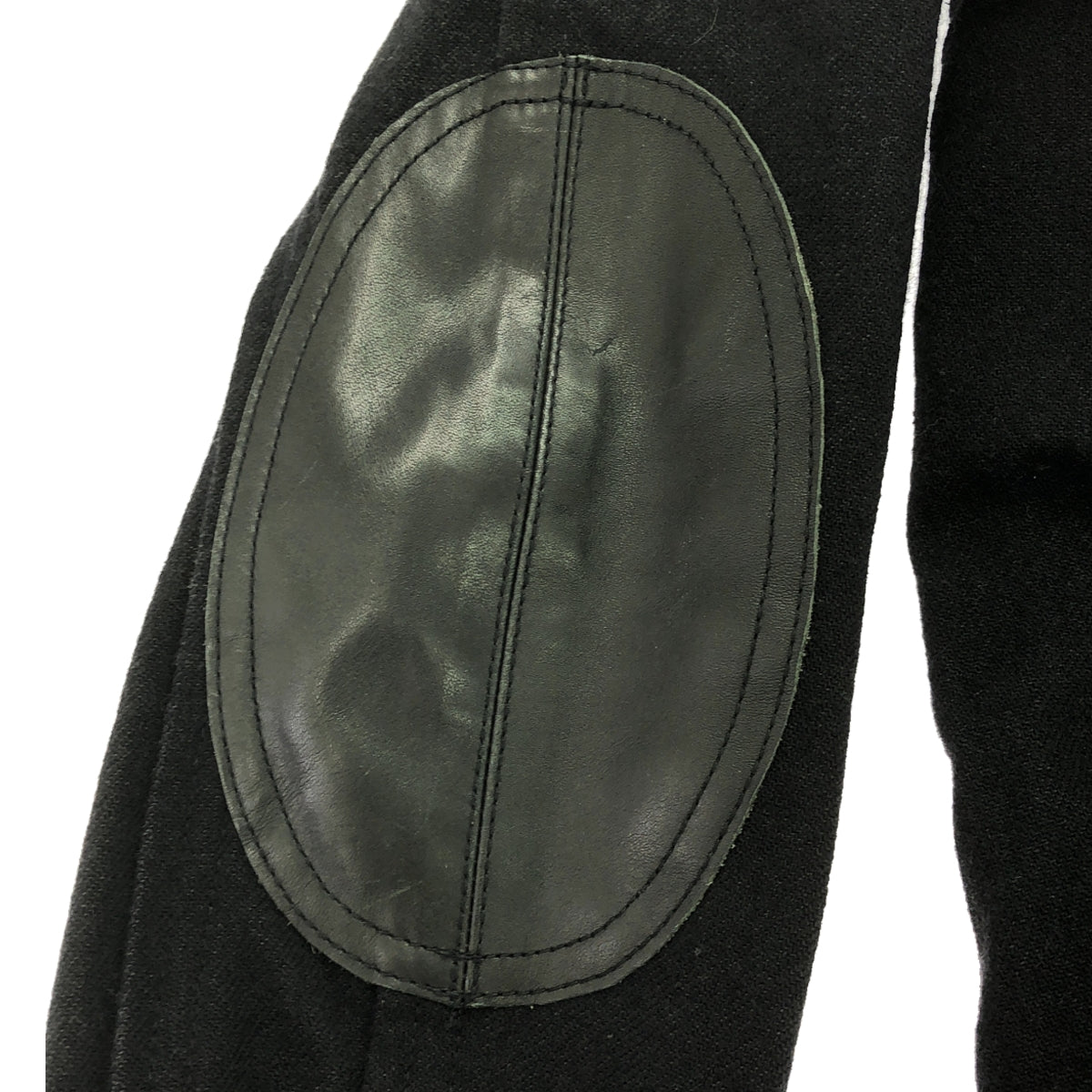 JUNYAWATANABE COMMEdesGARCONS MAN / ジュンヤワタナベマン | 2011AW | レザー&コーデュロイ切替 ウール カバーオール | XS | ブラック | メンズ