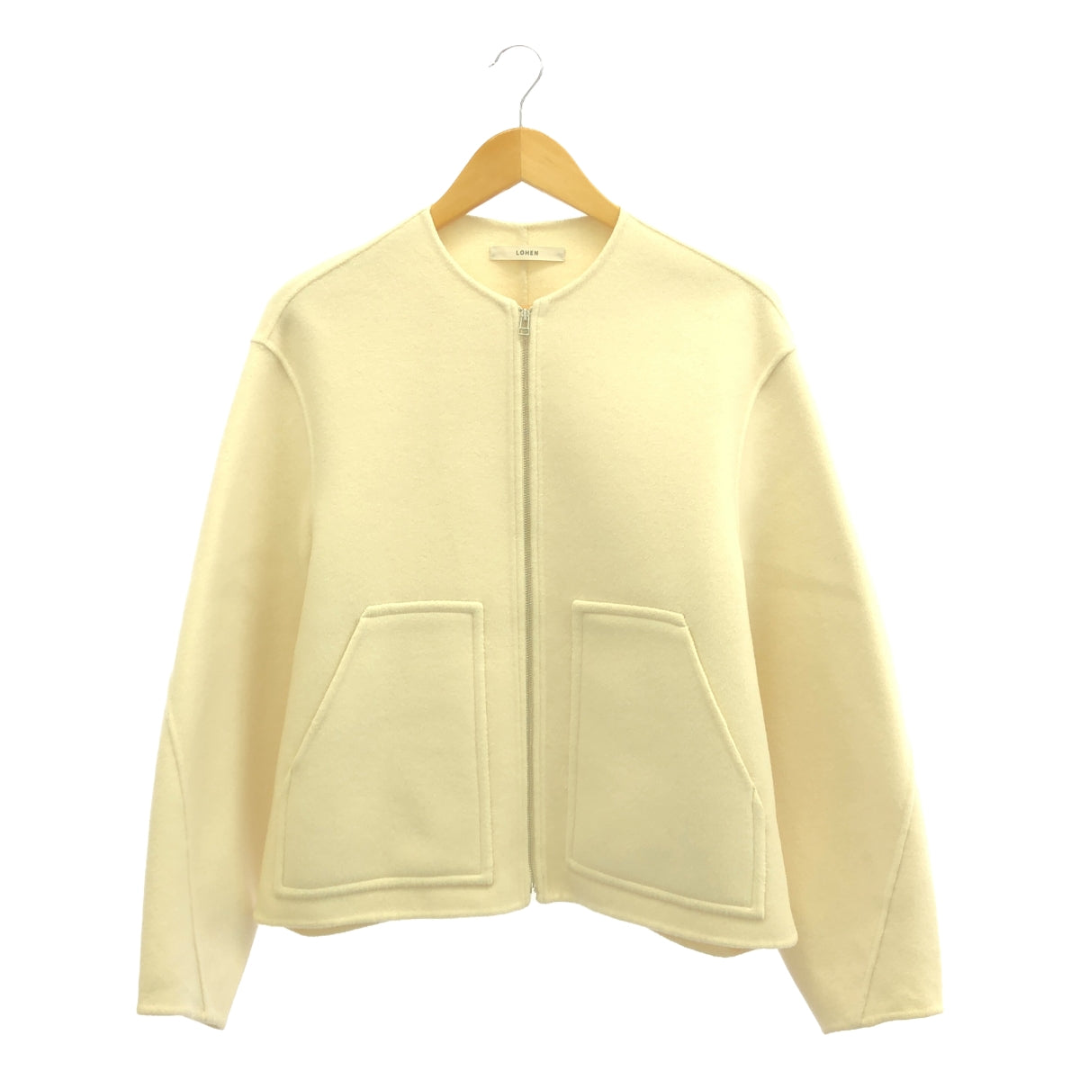 LOHEN / Lohen | Back Form River ZIP Blouson Coat | 38 | White | Women's