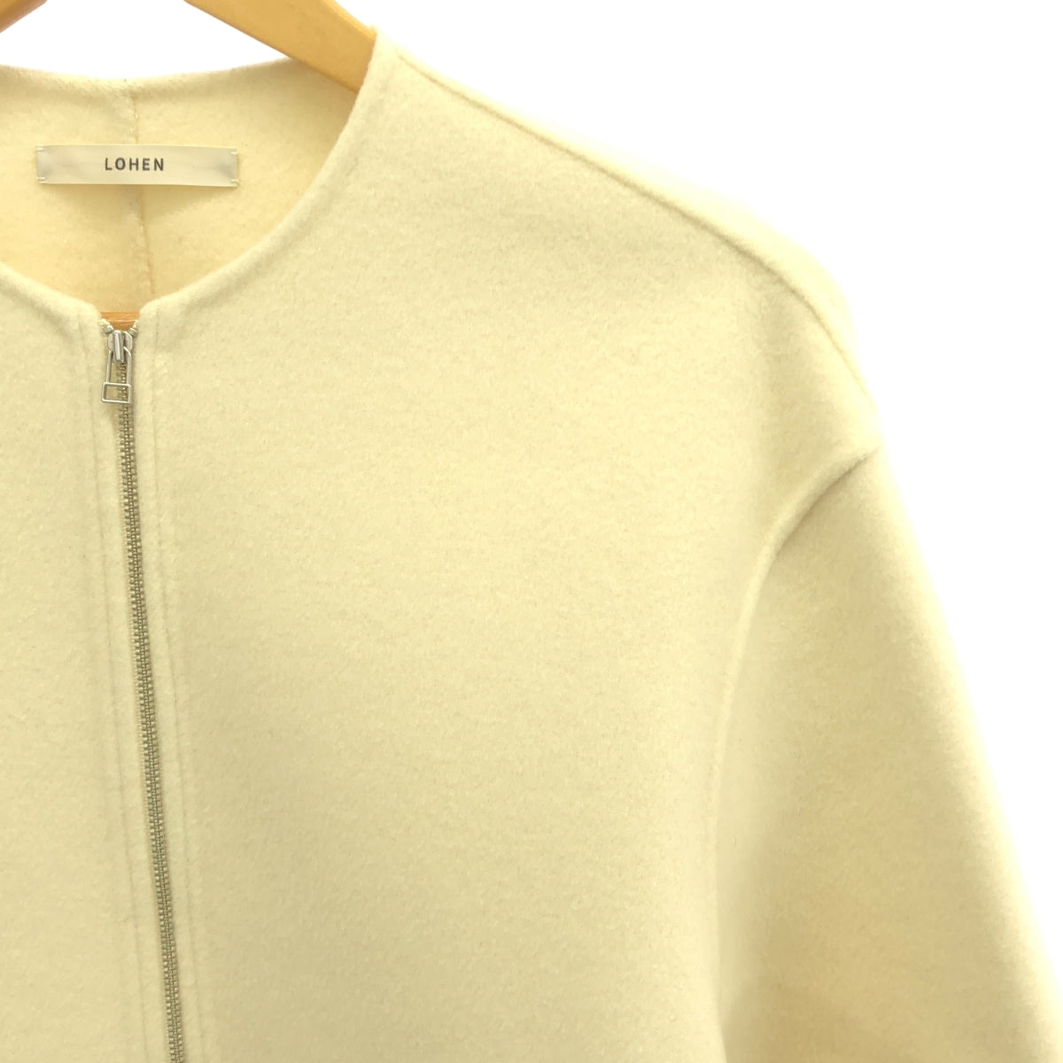 LOHEN / Lohen | Back Form River ZIP Blouson Coat | 38 | White | Women's