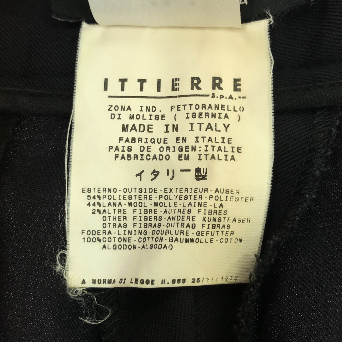 D&G DOLCE&GABBANA / D&G | Center Press Wool Slacks | 48 | Men's