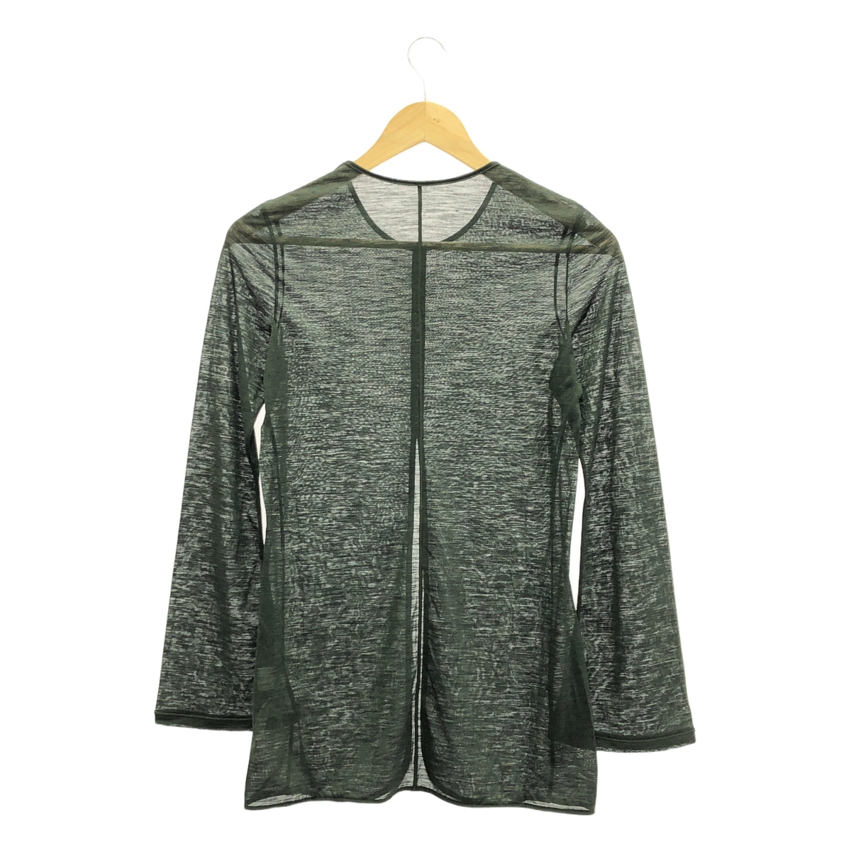 Mame Kurogouchi / マメクロゴウチ | 2024AW | Hybrid Yarn Wool Jersey Front Slit Top / フロントスリット カットソー | 1 | レディース