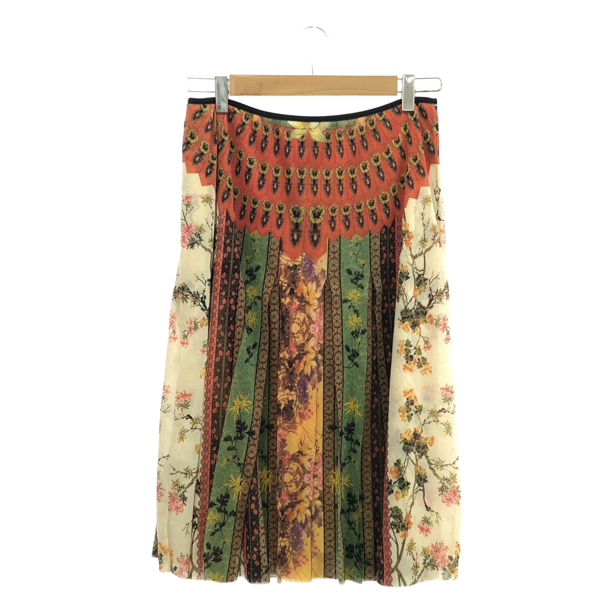 VIVIENNE TAM | Power net pleated all-over print skirt | 3 | Women's