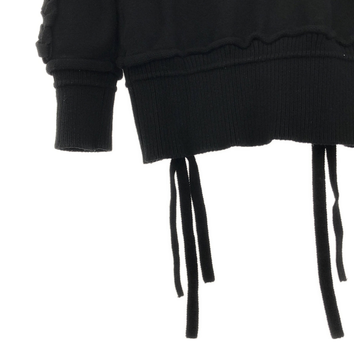 UN3D / 앤슬리드 | 케이블 긴 니트 풀오버 | F | 블랙 | 여성