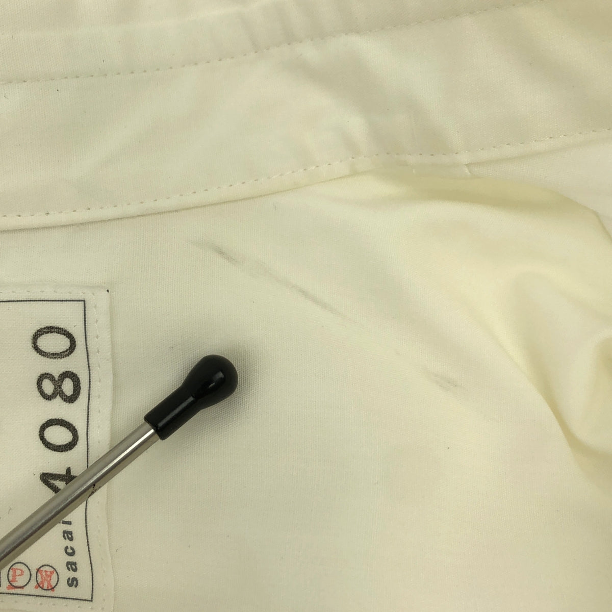 sacai / サカイ | サイドプリーツ レースアップ シャツワンピース | 1 | レディース