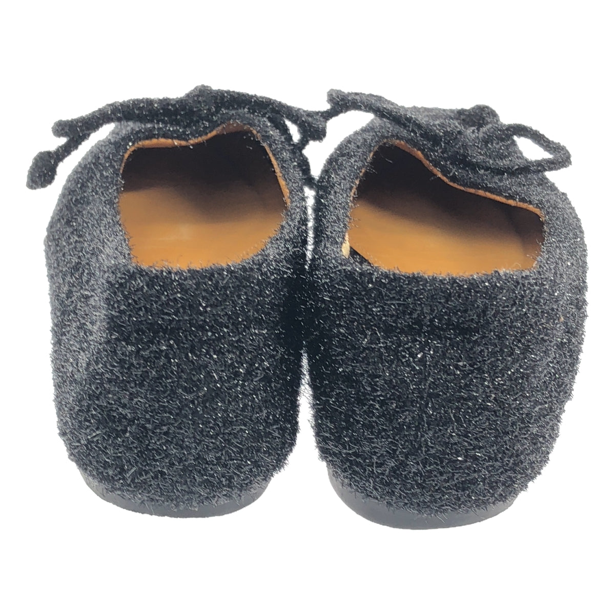PIPPICHIC / Pippi Chic | Glitter Ribbon Flat Shoes | 36 | Black | Women's