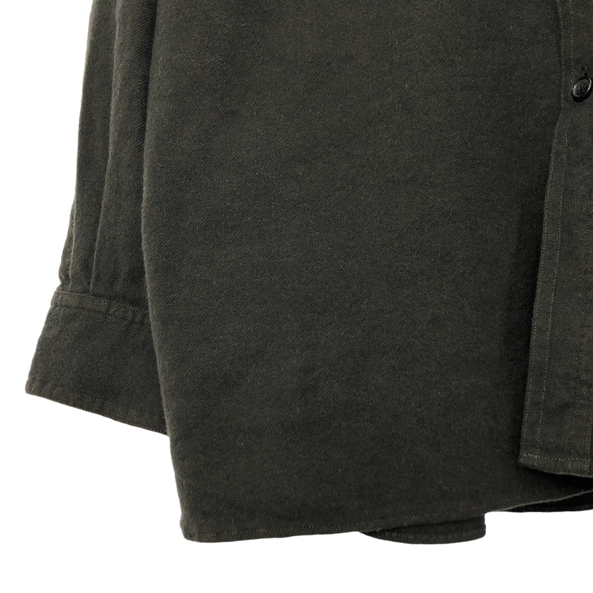 A.PRESSE / アプレッセ | 2022AW | CPO Shirt リネン ウール カシミヤ ミリタリーシャツ | 2 | カーキ | メンズ