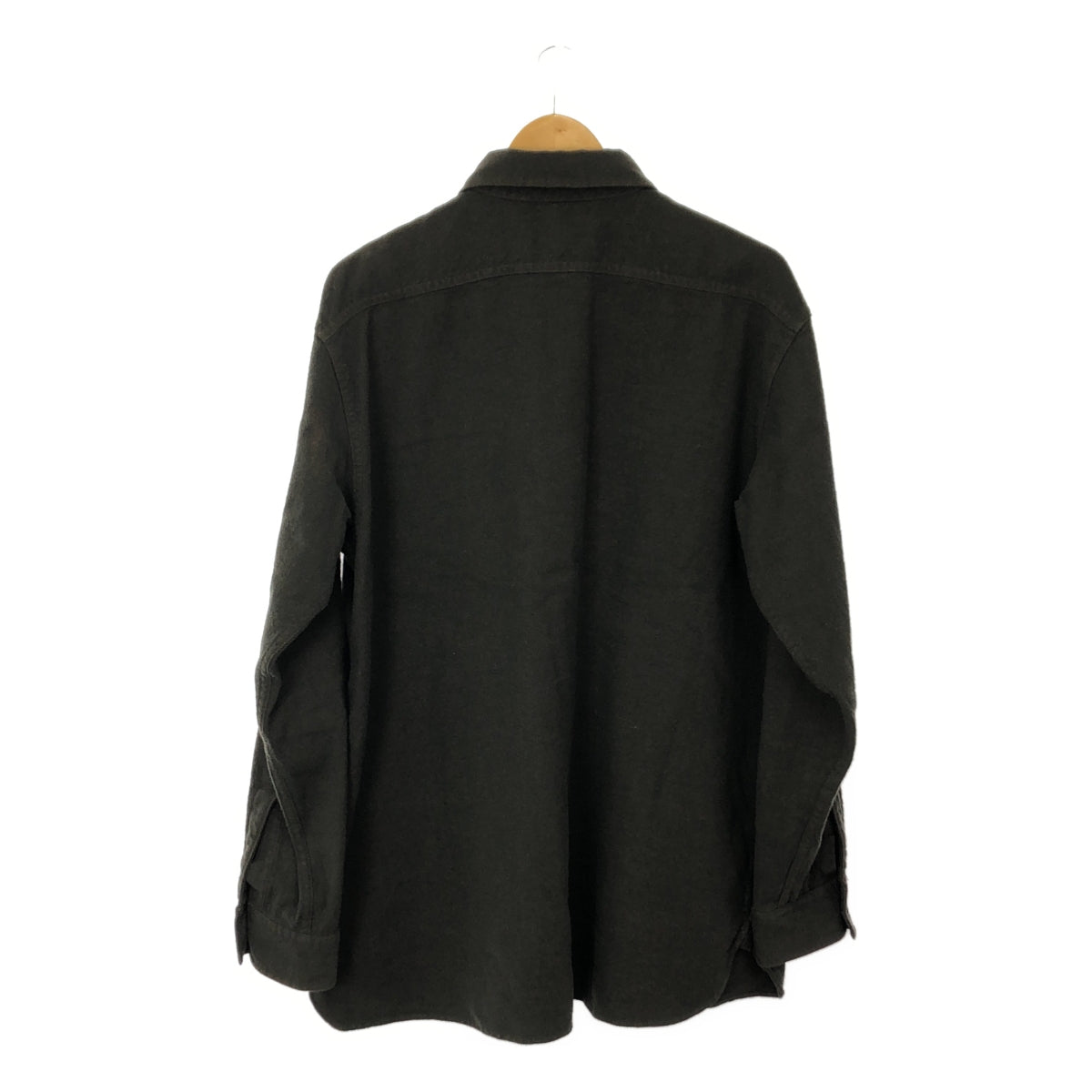A.PRESSE / アプレッセ | 2022AW | CPO Shirt リネン ウール カシミヤ ミリタリーシャツ | 2 | カーキ | メンズ
