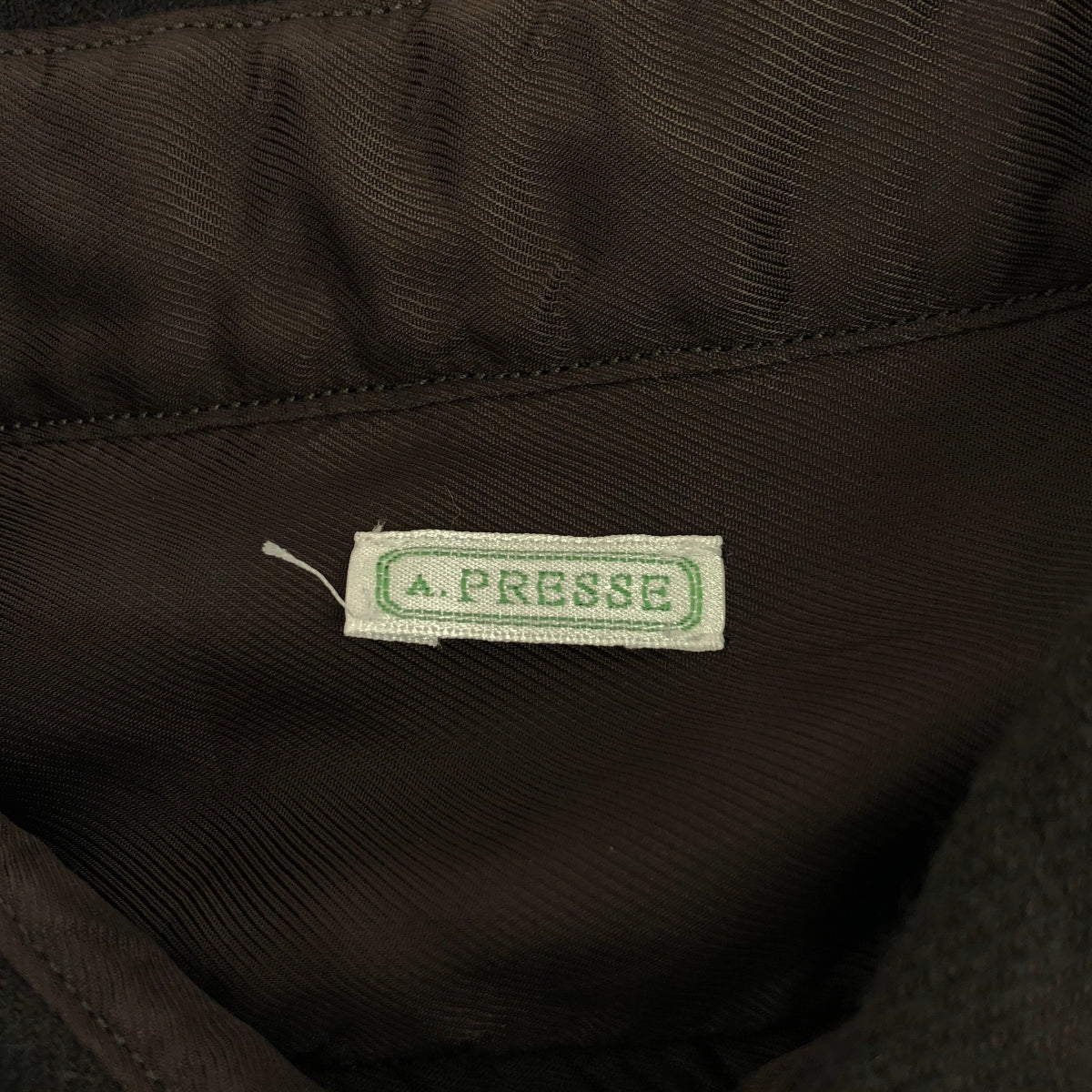 A.PRESSE / アプレッセ | 2022AW | CPO Shirt リネン ウール カシミヤ ミリタリーシャツ | 2 | カーキ | メンズ