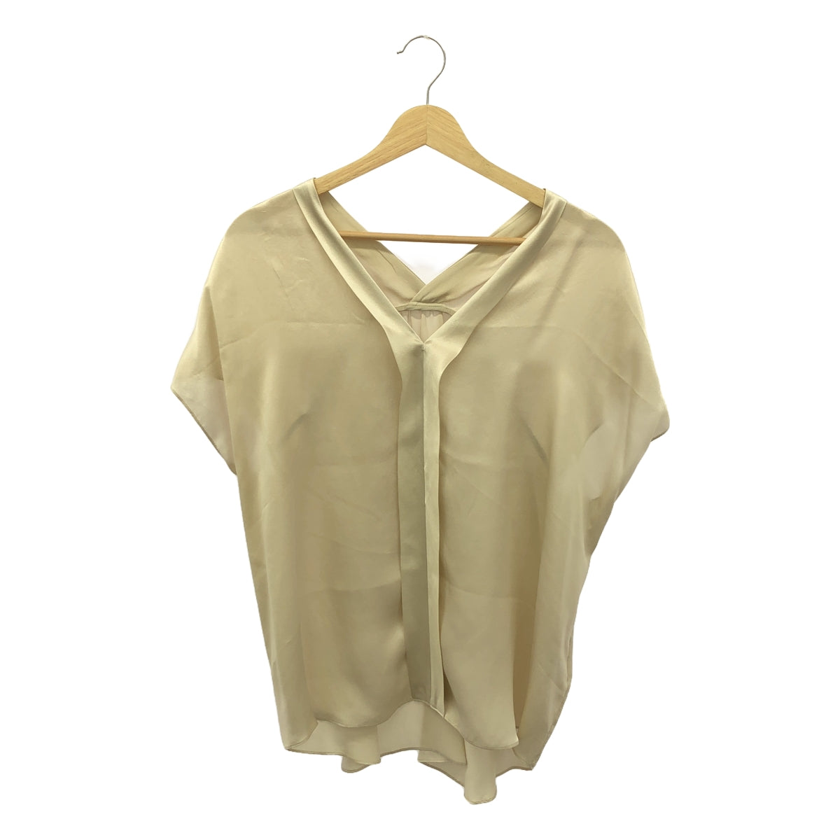 DES PRES | Sleeveless silk blouse | 1 | Beige | Women's