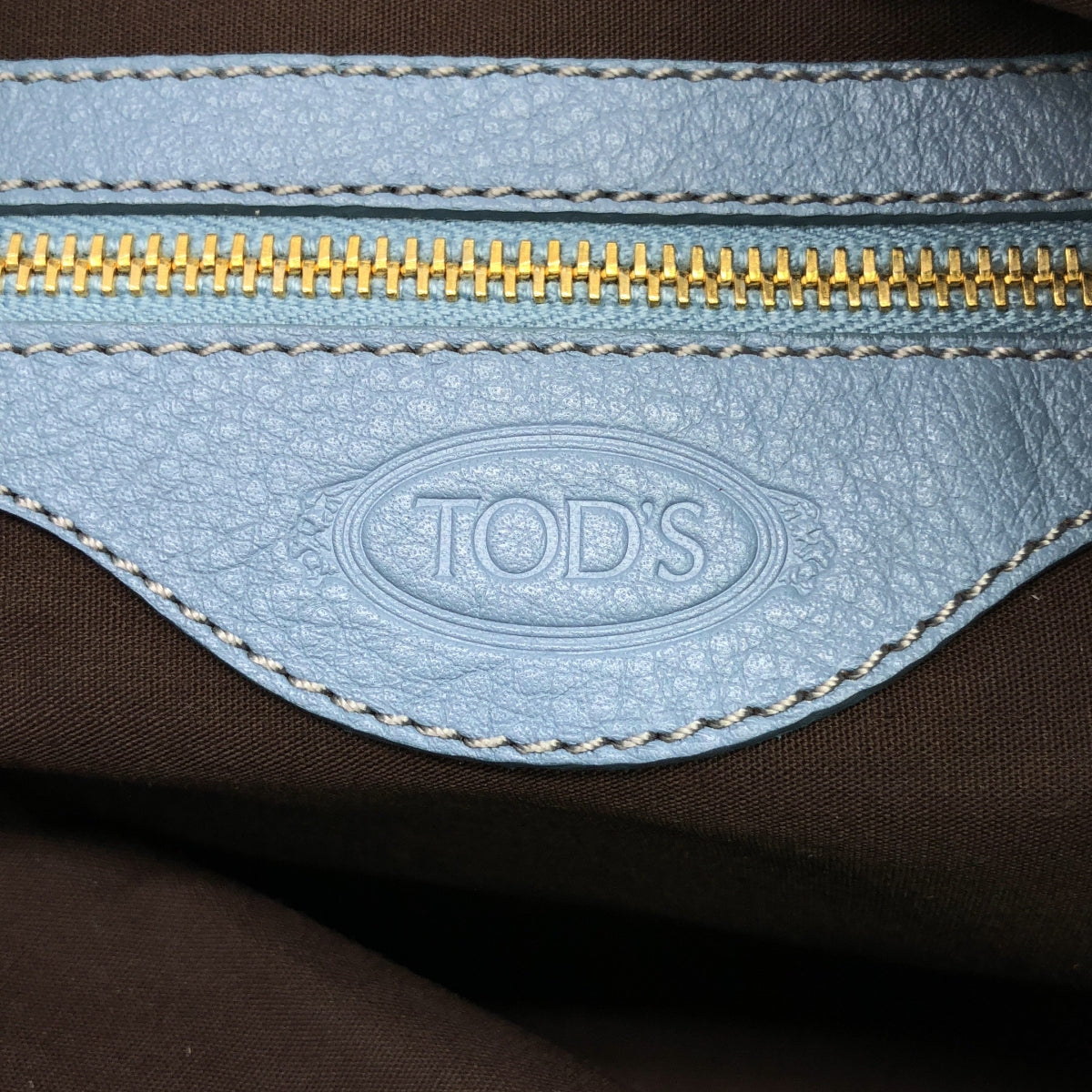TOD'S / トッズ | マルチポケット ハンドバッグ | ライトブルー | レディース