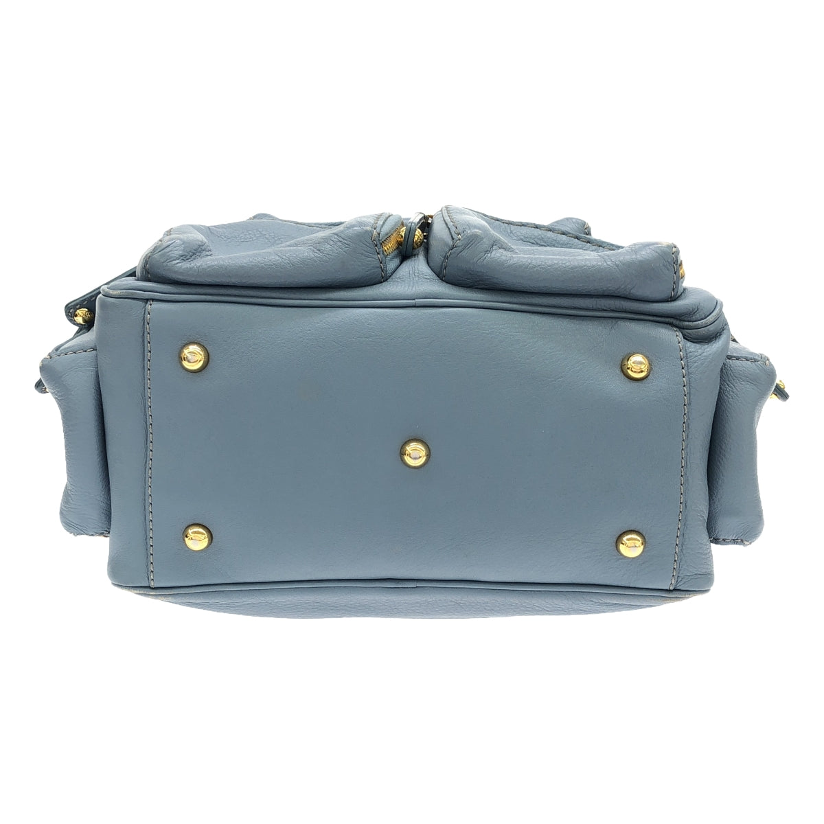 TOD'S / トッズ | マルチポケット ハンドバッグ | ライトブルー | レディース