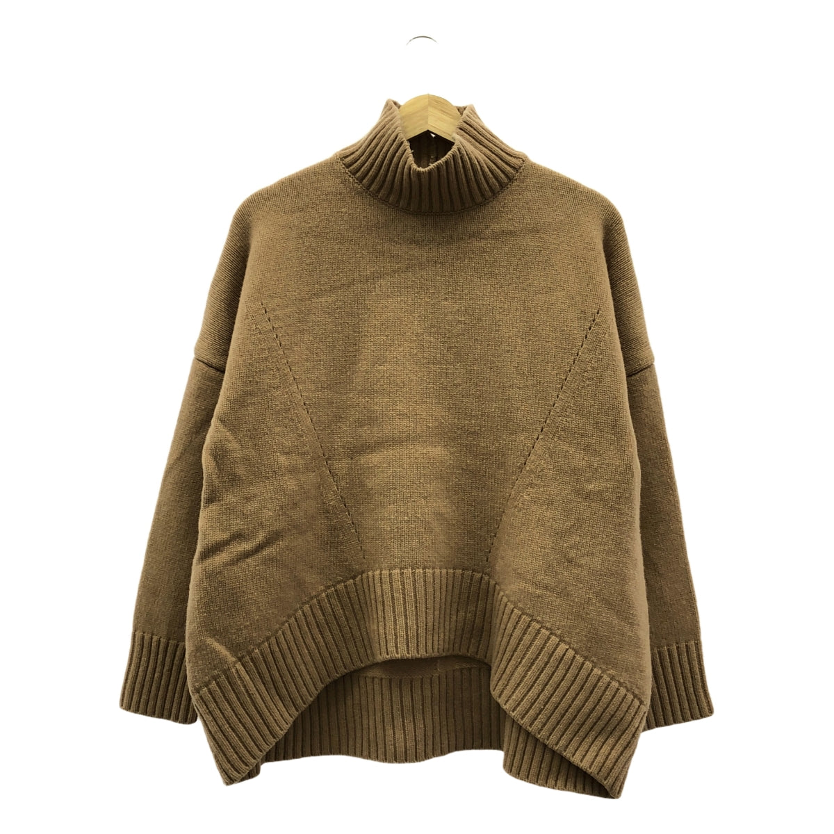 アメージングタイランド・グランドセール / CINOH チノ レザーパッチ ロゴ / KNIT NECK HI SIZE OVER | ニット+セーター