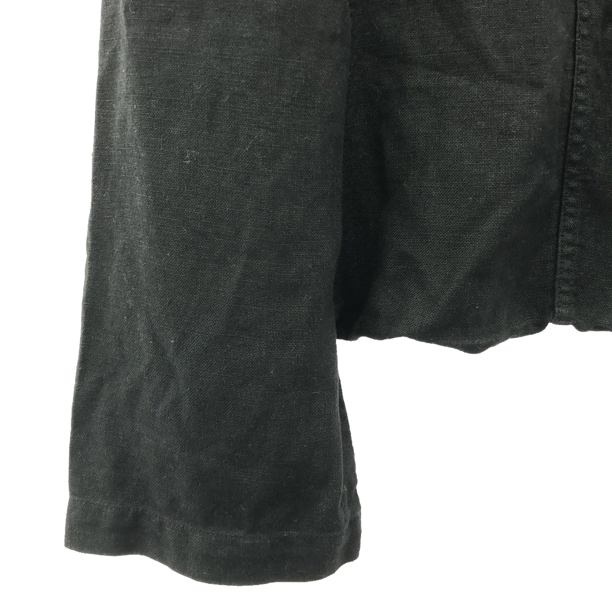 COMME des GARCONS HOMME PLUS / コムデギャルソンオムプリュス | 2013SS | リネン 製品加工 ワイド サルエルパンツ | S | ブラック | メンズ
