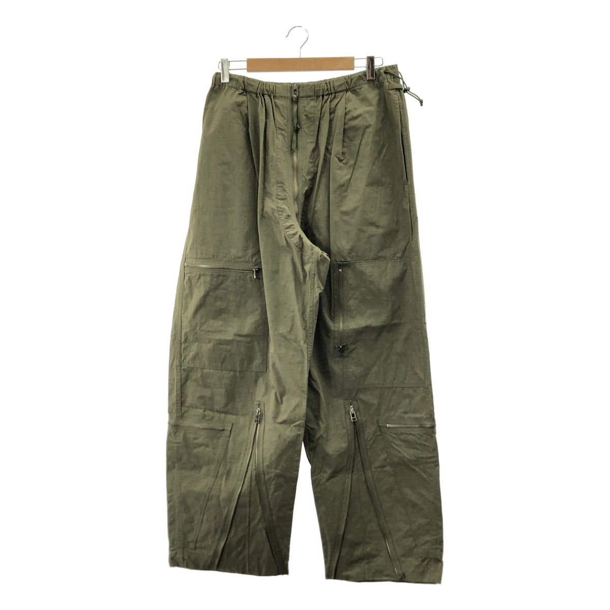 【미품】 Product Twelve / 제품 투엘브 | 2022AW | Flight Pants / 밀리터리 플라이트 카고 와이드 팬츠 | 3 | 카키 | 남성