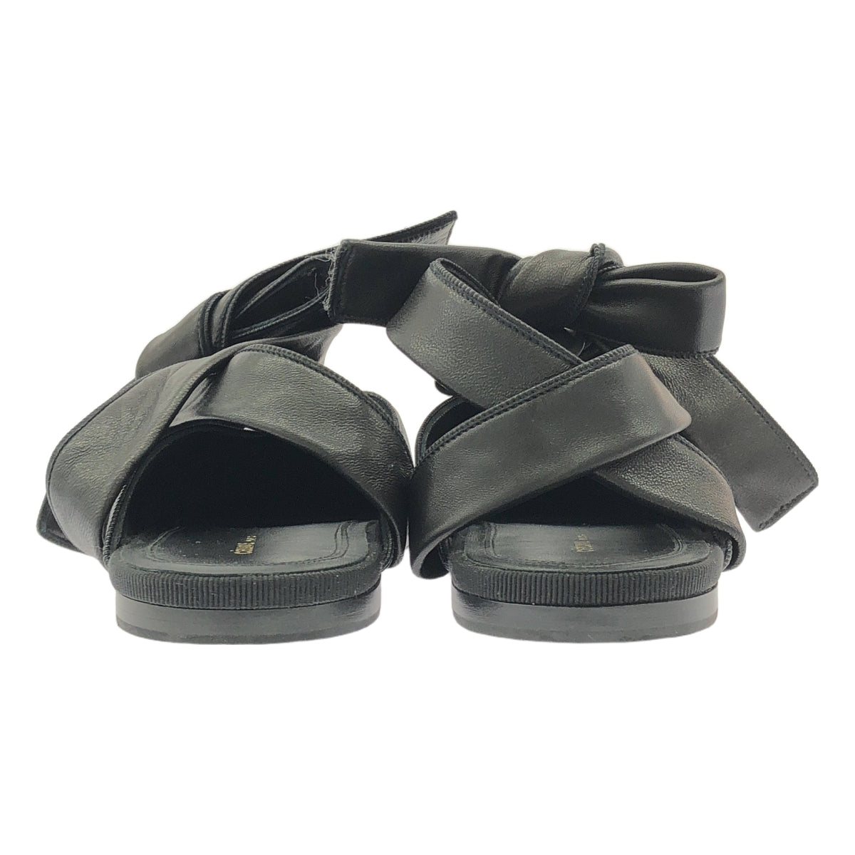 CELINE / セリーヌ | フィービー期 レザー ポインテッドトゥ フラットシューズ | 36 1/2 | ブラック | レディース