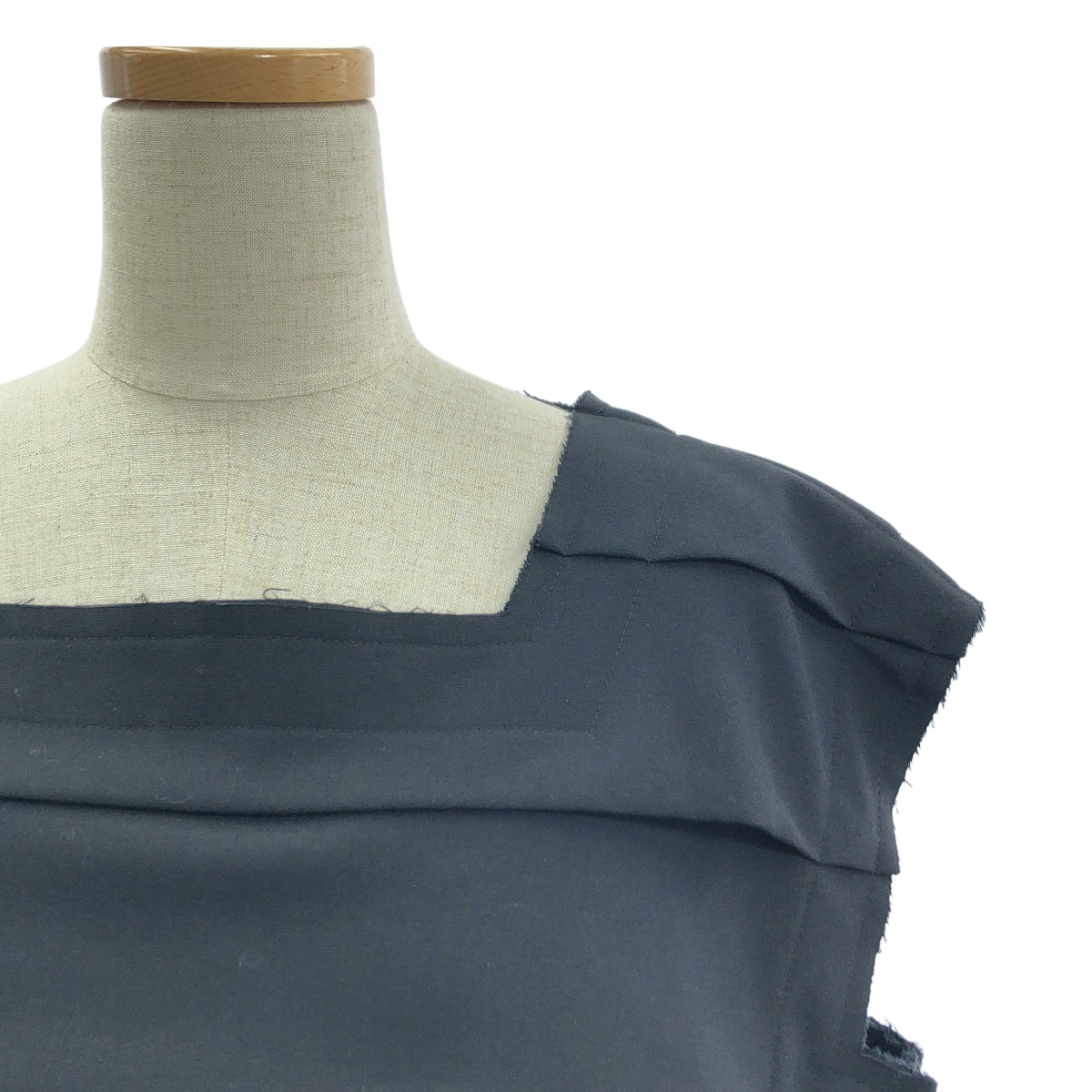 COMME des GARCONS / コムデギャルソン | 2017SS | 変形 断ち切り オーバーシルエット パッチ ワンピース | M | レディース