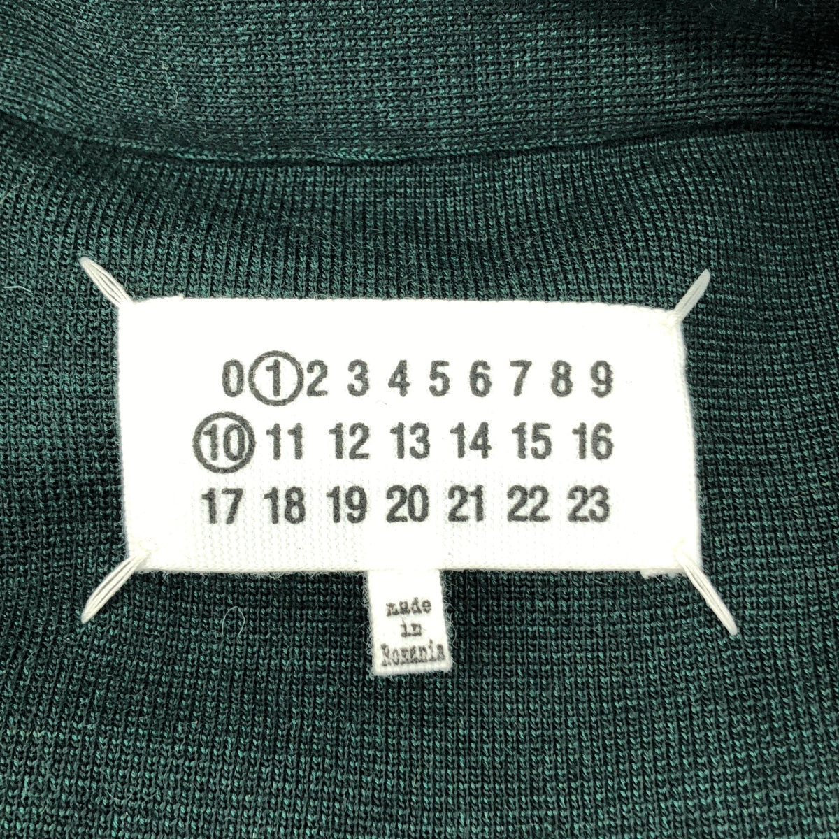 Maison Margiela / メゾンマルジェラ | 2023SS | ハーフジップ コットンウール ニット ポロシャツ | S | メンズ