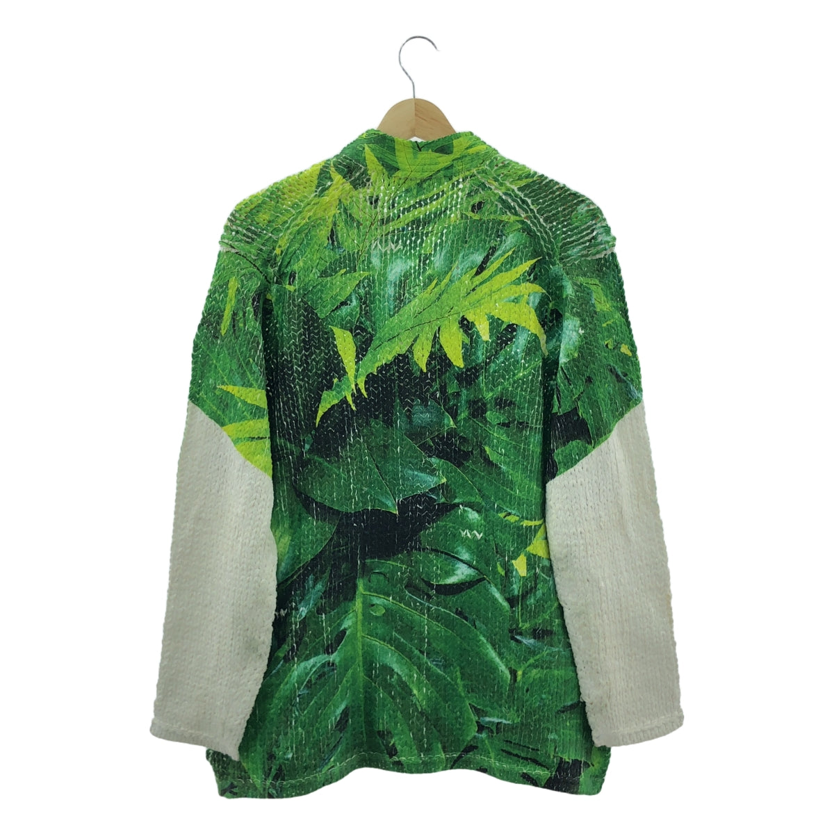 COMME des GARCONS HOMME PLUS / 콤데 갤슨 옴플루스 | 2024SS | 트롬플루유 전사 보타니컬 로게이지 니트 카디건 | S | 남성
