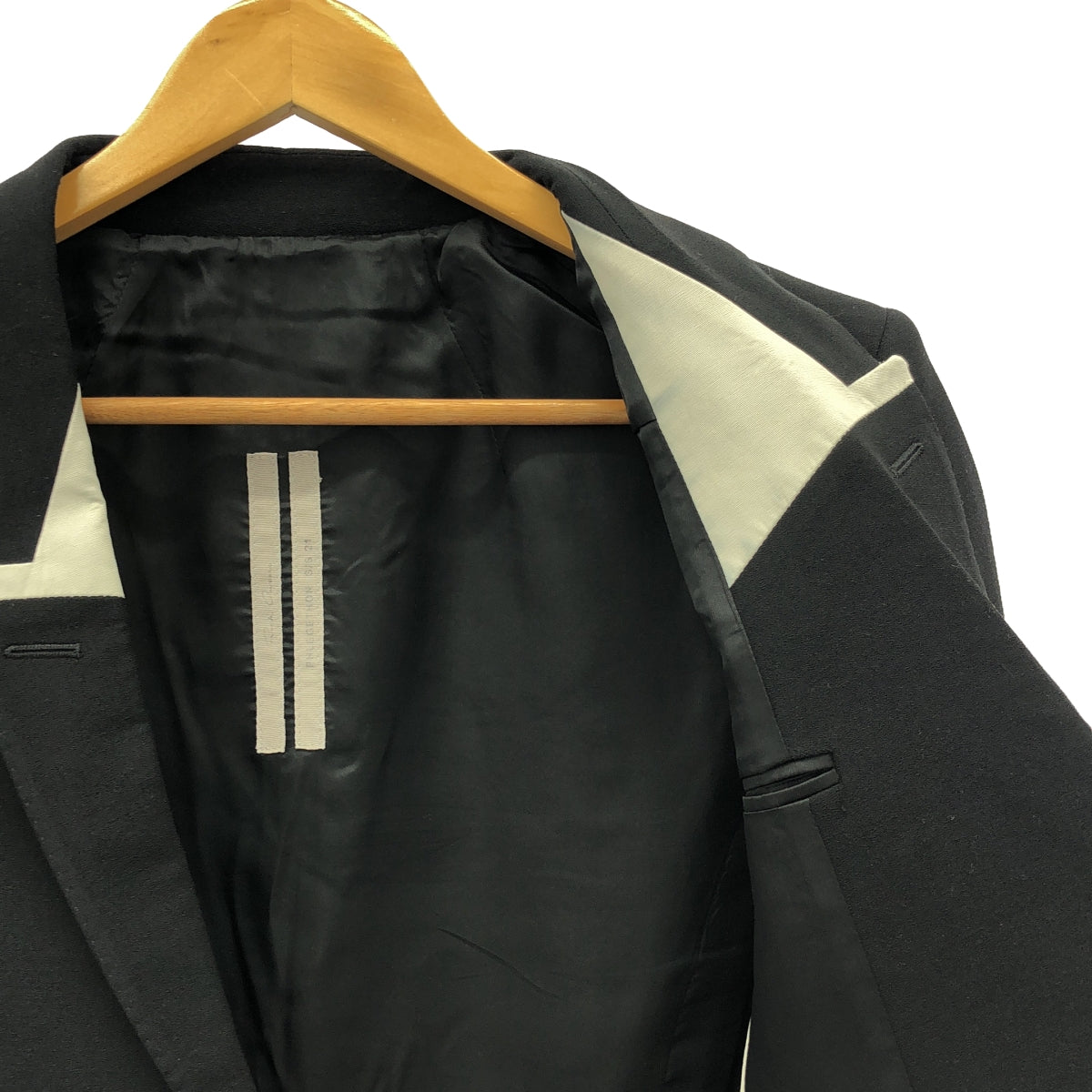 【美品】 Rick Owens / リックオウエンス | 2021SS | PHLEGETHON / Sharp single-breasted blazer シングルジャケット | 46 | ブラック | メンズ