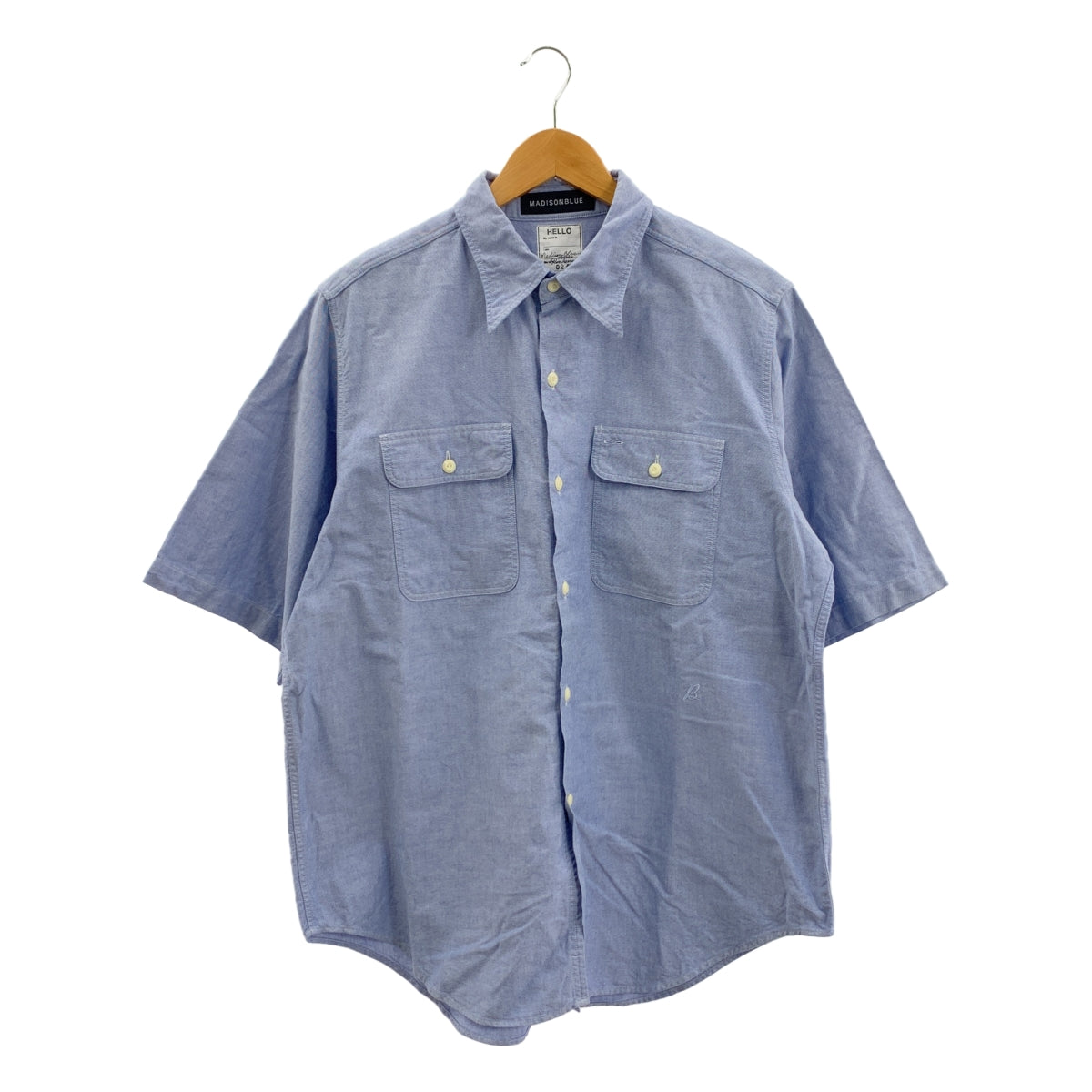 MADISON BLUE / マディソンブルー | × Ron Herman / ロンハーマン HAMPTON Short Sleeve Shirt / ハンプトン ロゴ オーバー シャツ ブラウス | 02(M) | メンズ