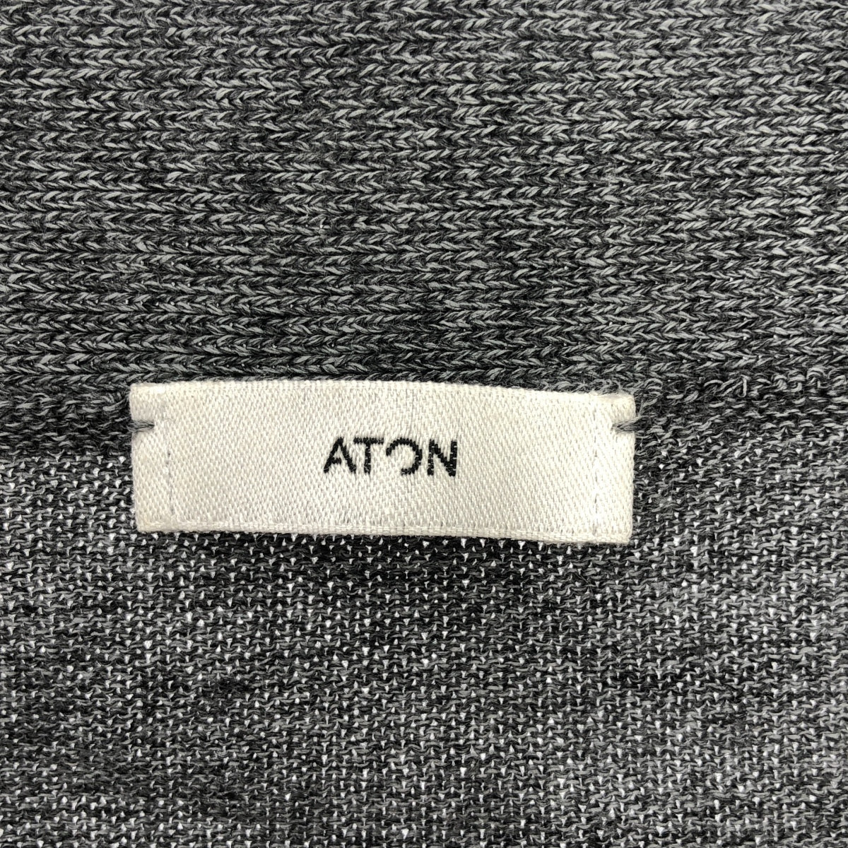 ATON | WOOL WASHI | OVERSIZED CARDIGAN | Washi blend knit cardigan | 06 | Gray | Men's