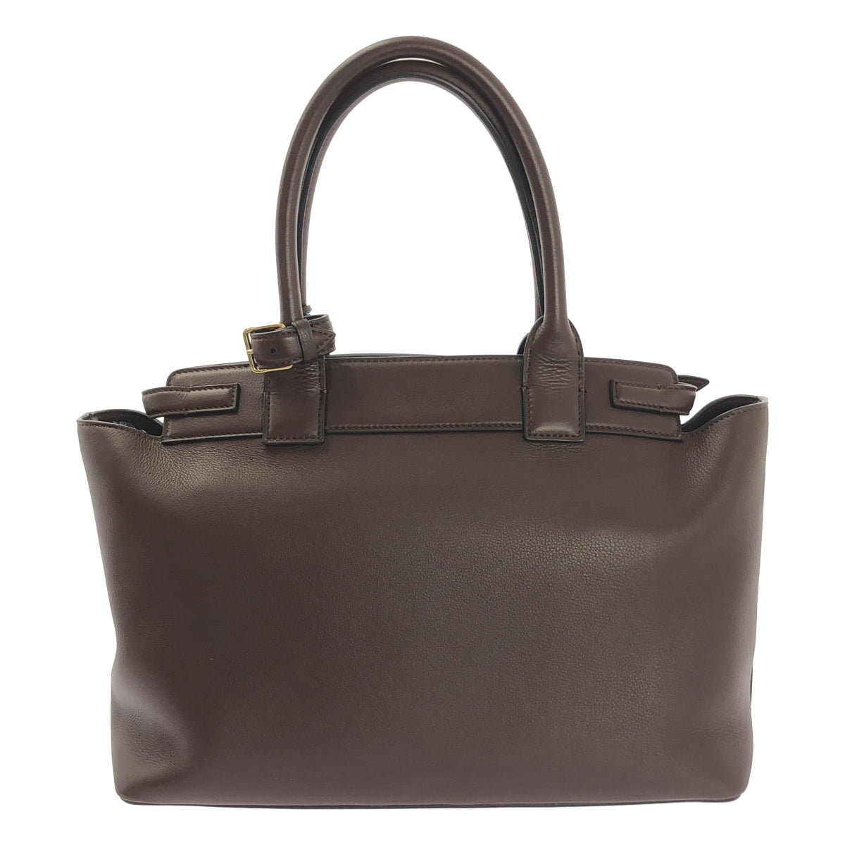 【美品】  CELINE / セリーヌ | CONTI / コンティ サプルカーフスキン レザー ハンドバッグ | チェスナッツ | レディース
