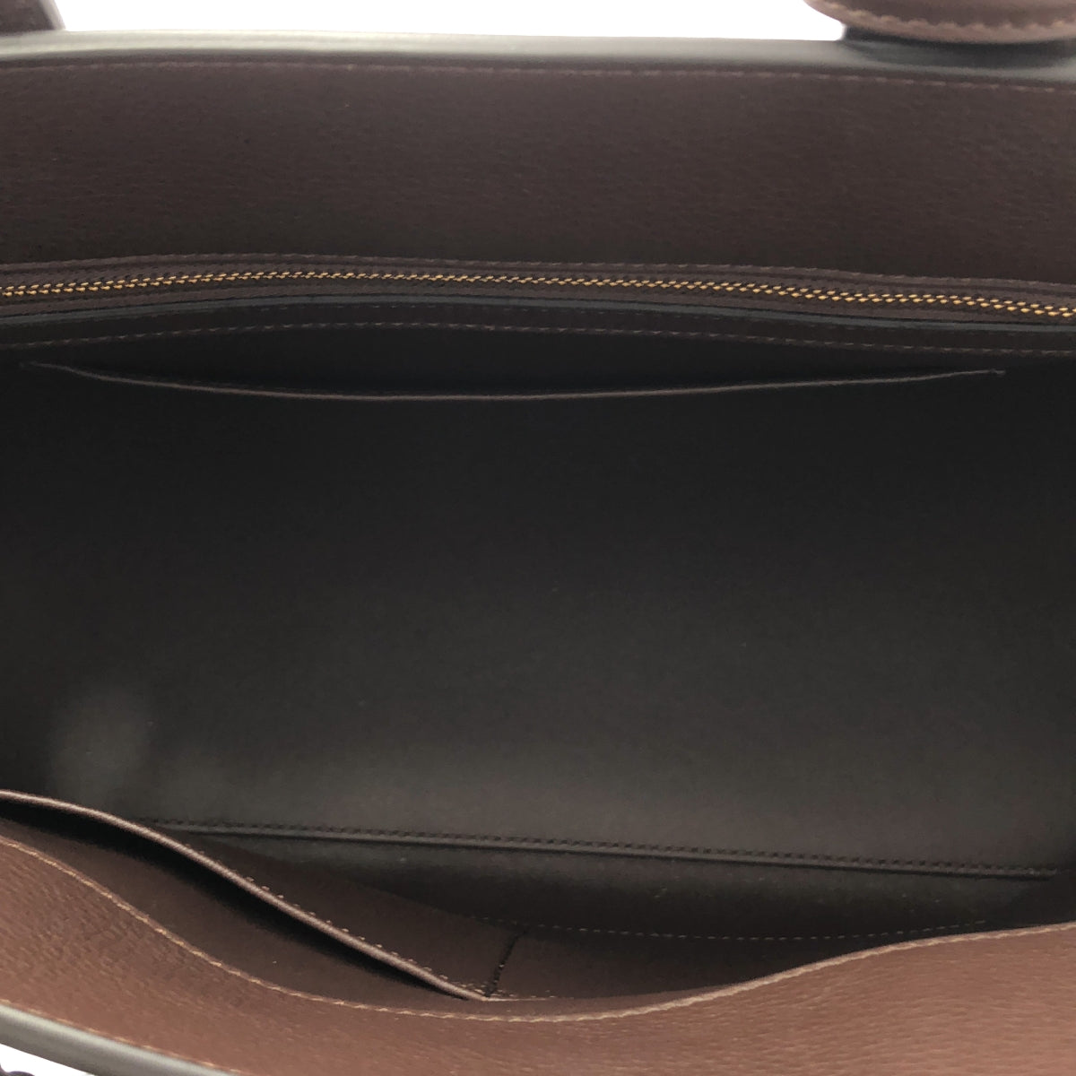 【美品】  CELINE / セリーヌ | CONTI / コンティ サプルカーフスキン レザー ハンドバッグ | チェスナッツ | レディース