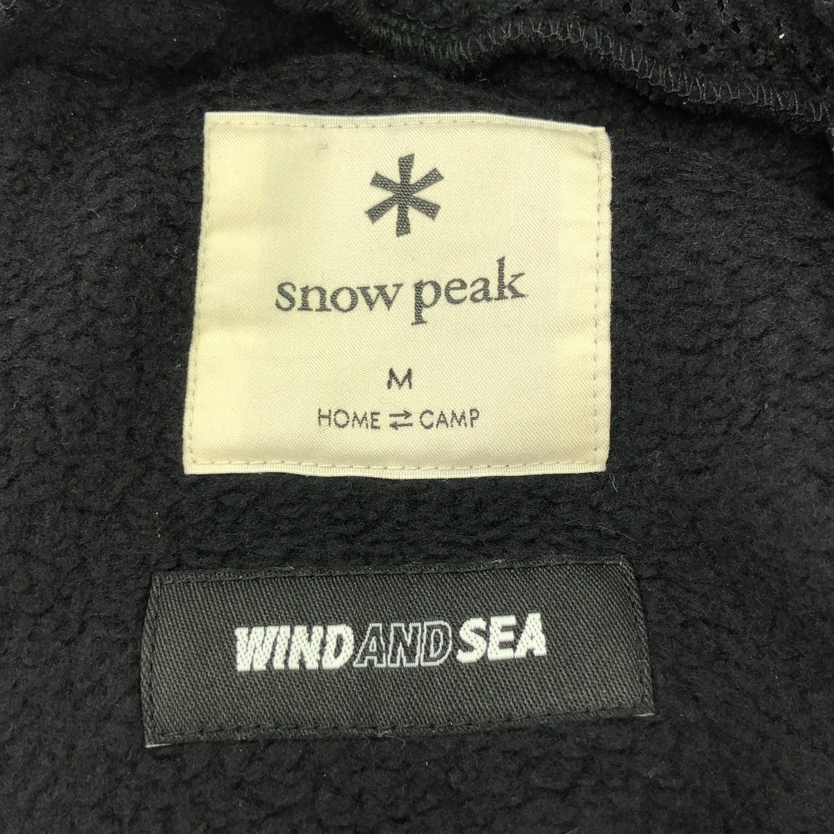 WIND AND SEA / ウィンダンシ― | ×snow peak THERMAL BOA FLEECE PANTS スノーピーク ボアフリース パンツ | M | ブラック | メンズ