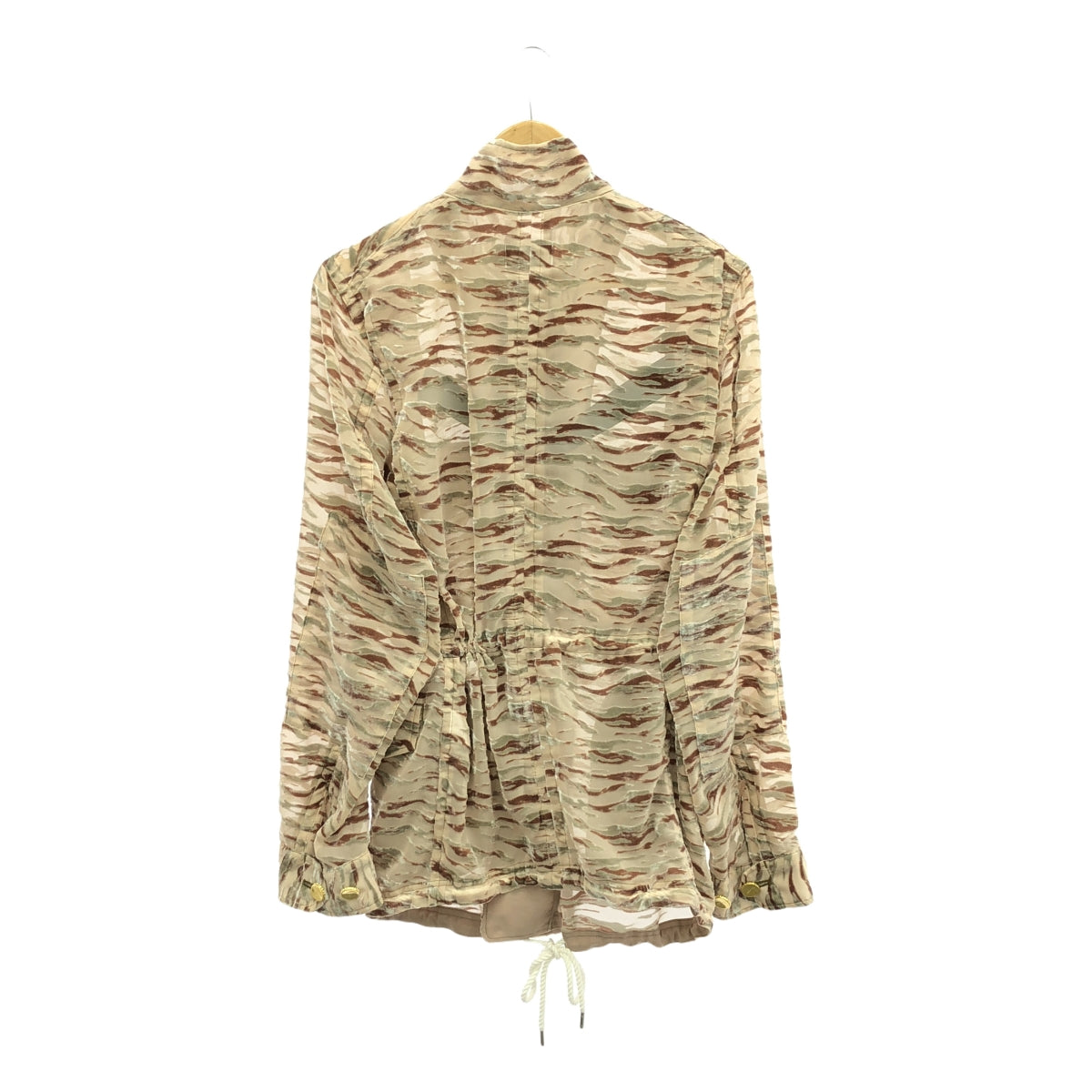 【美品】  BED J.W. FORD / ベッドフォード | 2024SS | VELVET M-65 ベルベット ミリタリー ジャケット | 0 | ベージュ / ブラウン / カーキ | メンズ