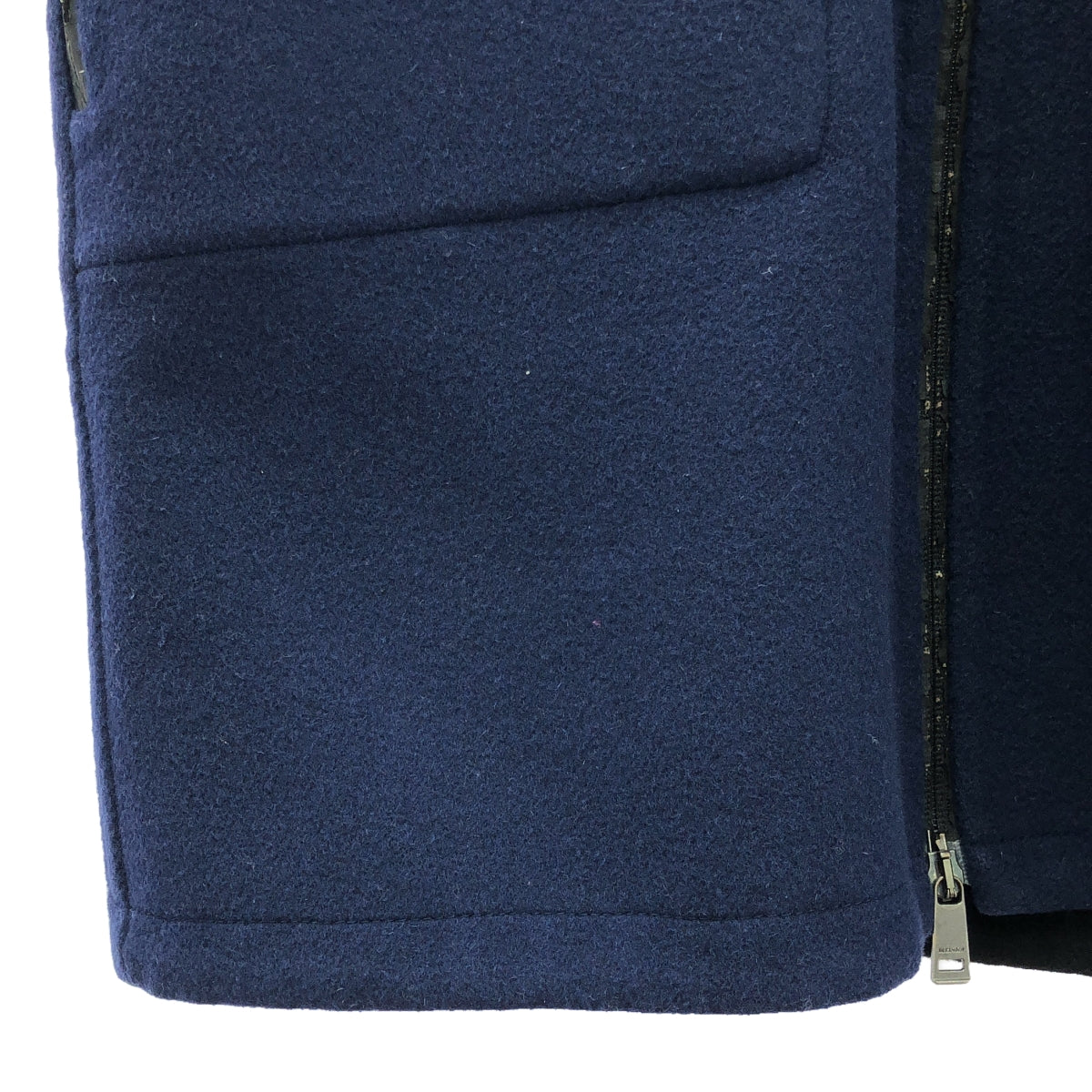 吉爾桑達 |羊毛雙面拉鍊長版外套 | 44 |海軍 |男士