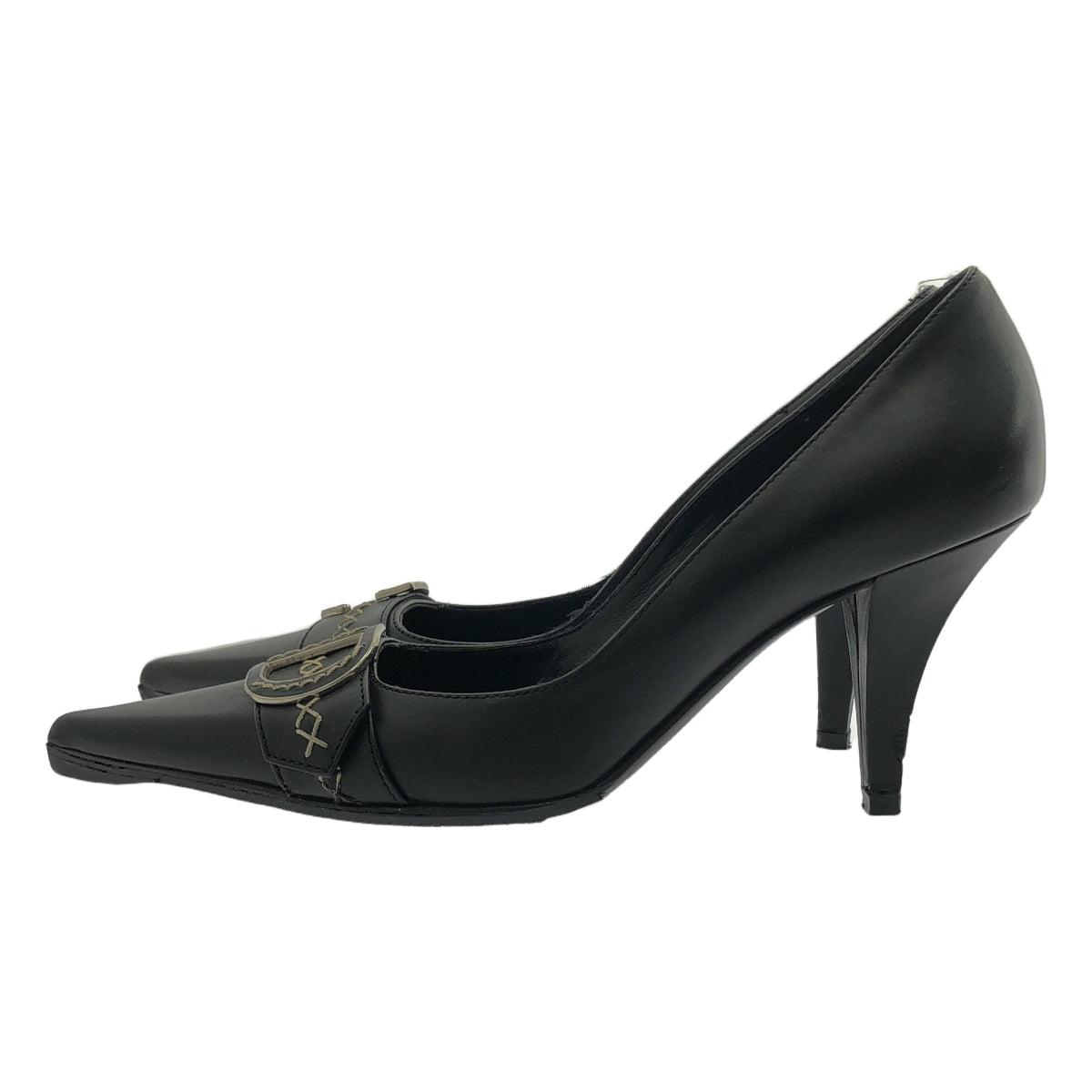 Dior / ディオール | ロゴ ポインテッドトゥ ヒール パンプス | 35 1/2 | レディース