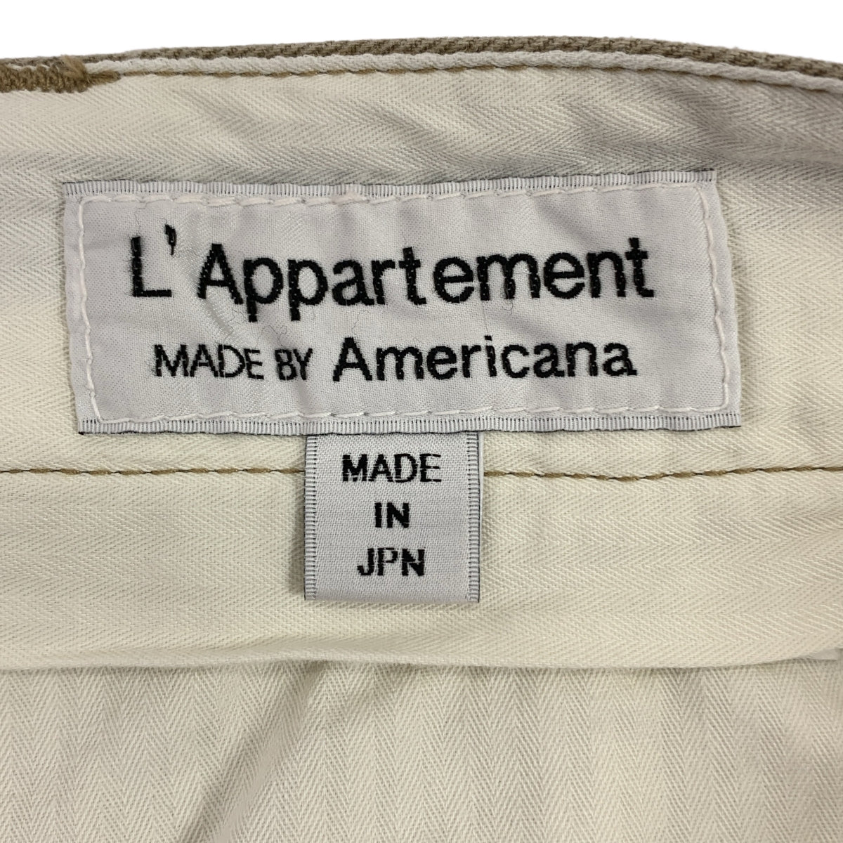 L'Appartement / Appartement | × AMERICANA 斜紋棉布褲 | 34 | 女款
