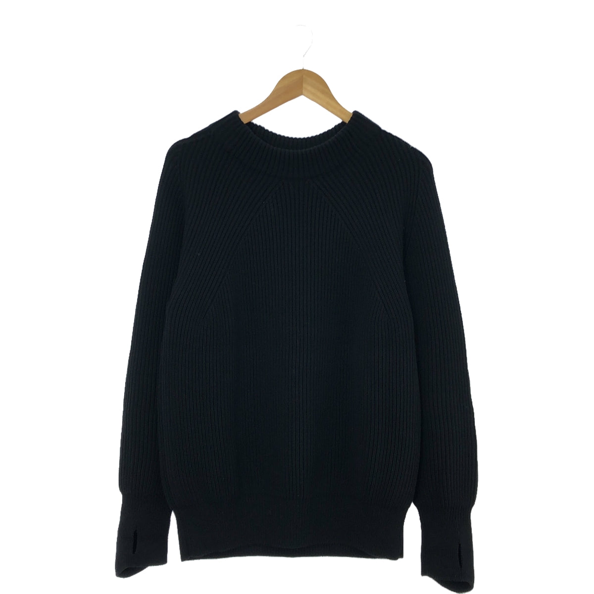 BATONER / バトナー | 2021AW | SIGNATURE RIB HAND WARMER MOCK NECK ウール シグネチ – KLD