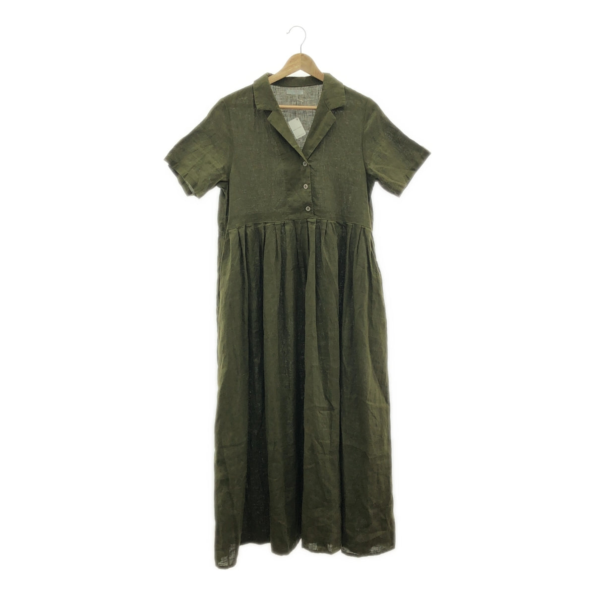 fog linen work / フォグリネンワーク | リネン プリーツ ボリューム ワンピース |