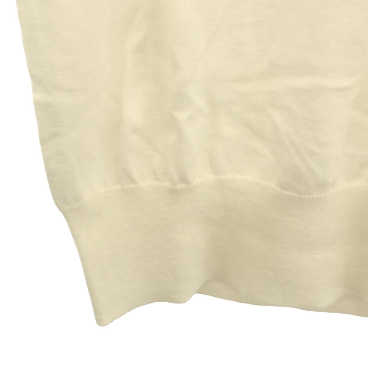 extreme cashmere | CHLOE Cotton Cashmere High Gauge Knit Ringer T-Shirt | White | Women's