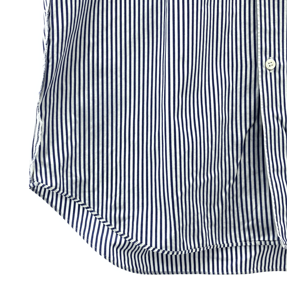 COMME des GARCONS HOMME | 2007SS | Inside-out striped cotton shirt | M | Men's