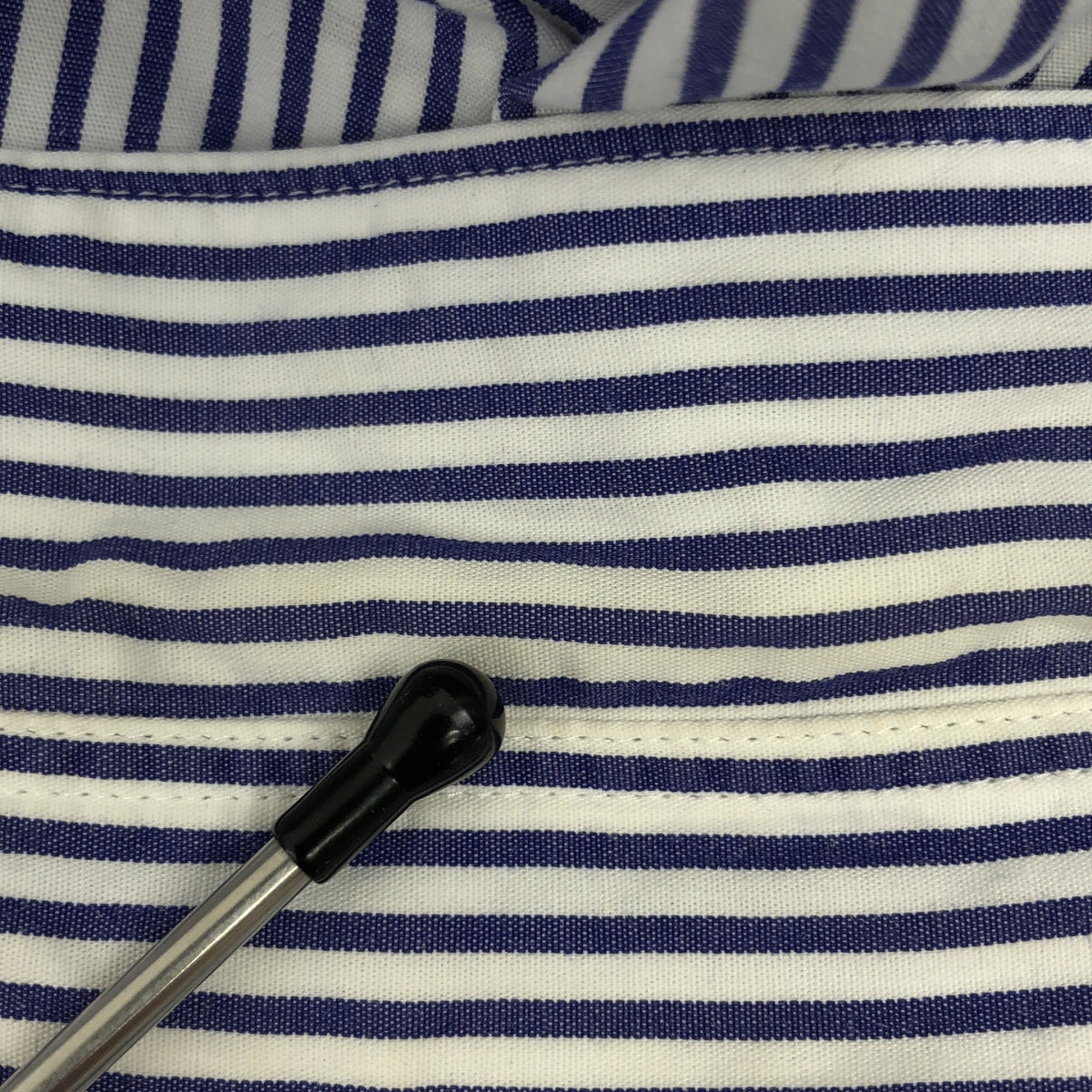 COMME des GARCONS HOMME | 2007SS | Inside-out striped cotton shirt | M | Men's