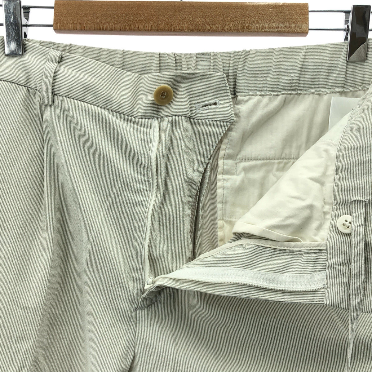 ETNATION | 燈芯絨錐形休閒褲 | 尺寸 46 | 米色/白色 | 男款