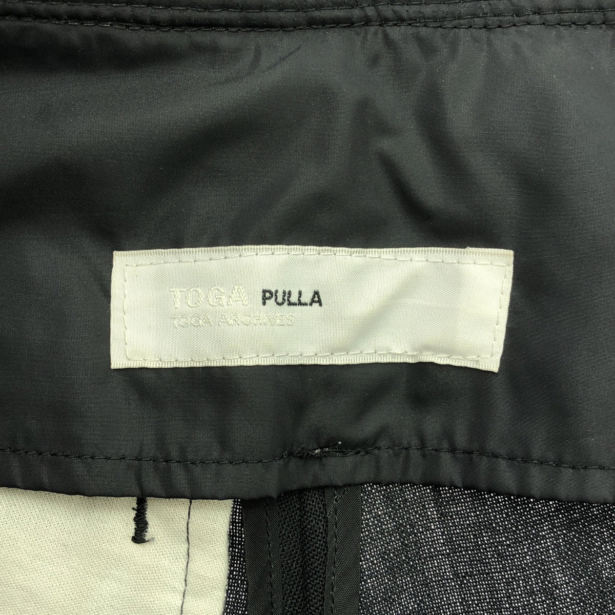 TOGA PULLA / トーガプルラ | ハイツイスト ウールパンツ | 34 | ブラック | レディース