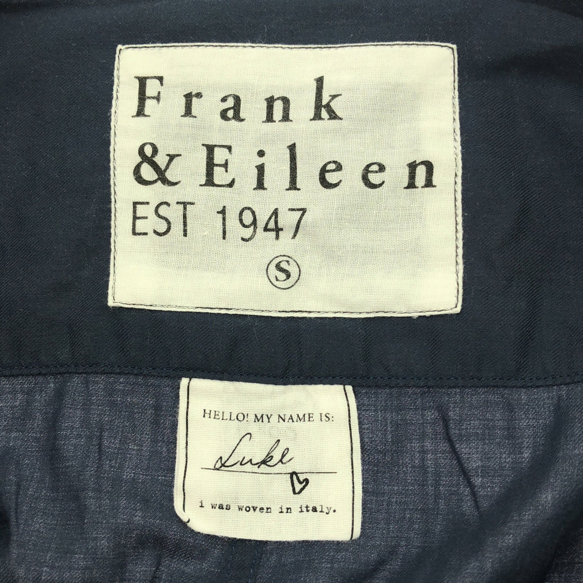 Frank&Eileen | LUKE Cotton Shirt | S | Men's