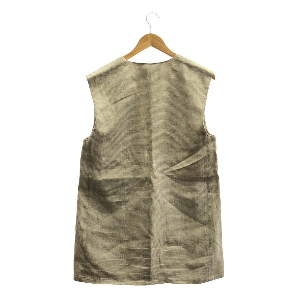 【美品】 PHOTOCOPIEU / フォトコピュー | 2022SS | VALENTINE GILET リネン ウール プルオーバー ベスト ヴァルース | TU | ベージュ | レディース