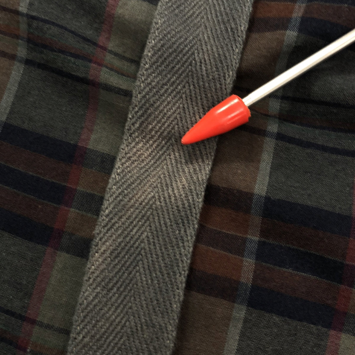sacai / Sacai | 2020SS | Product dyed Madras check belted pants | 2 | Gray | Men's