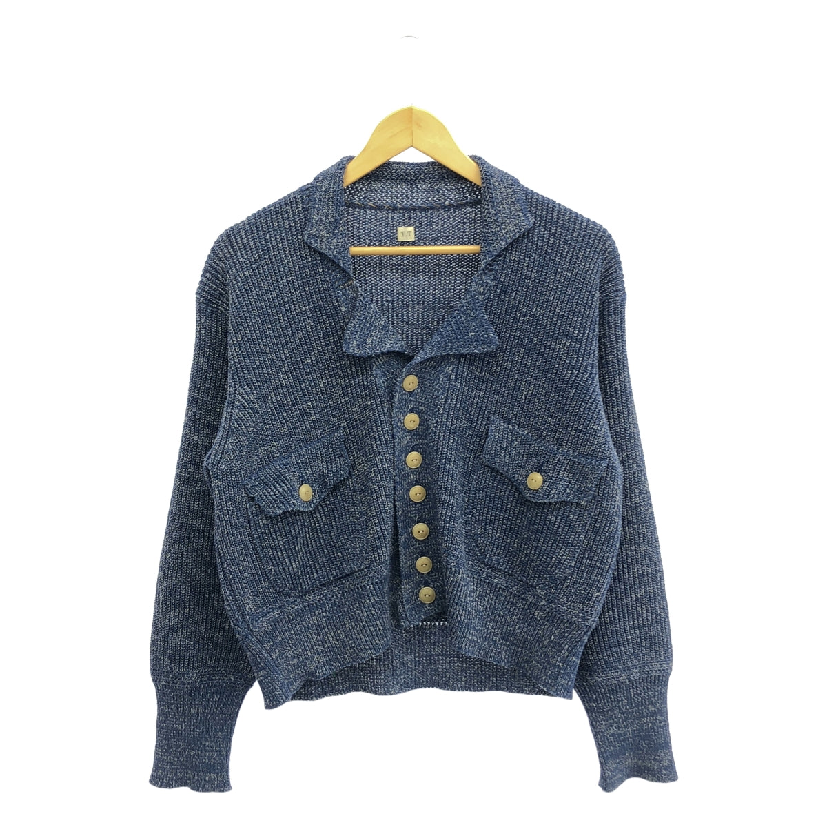 TAIGA TAKAHASHI / タイガタカハシ | Lot.516 KNIT SPORTS JACKET / コットン リネン シルク ニット ジャケット | 36 | メンズ