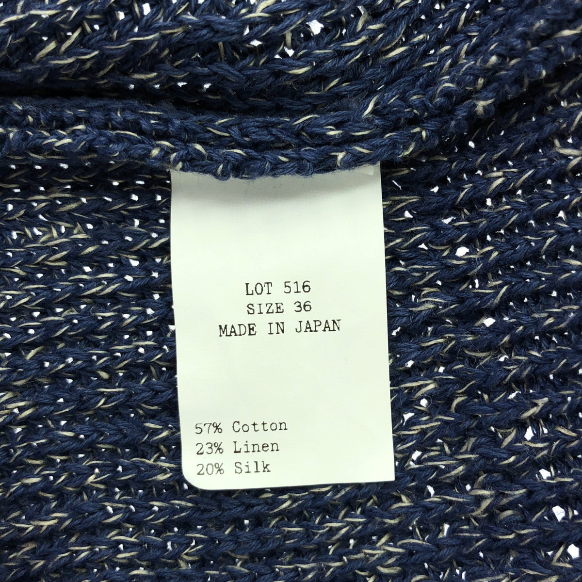 TAIGA TAKAHASHI / タイガタカハシ | Lot.516 KNIT SPORTS JACKET / コットン リネン シルク ニット ジャケット | 36 | メンズ