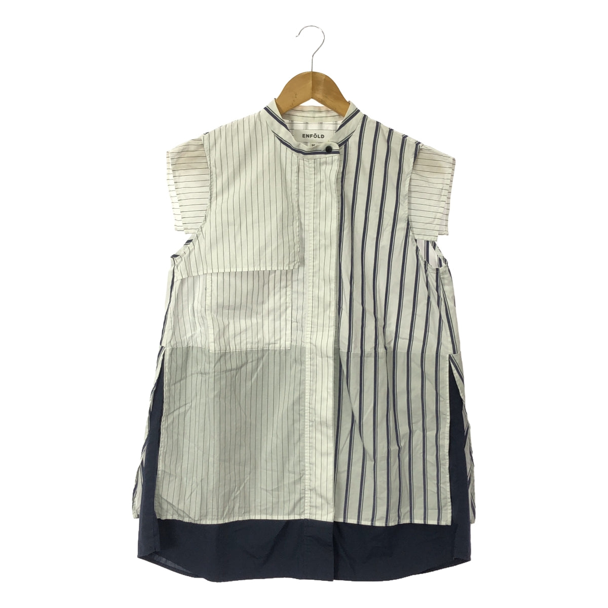 ENFOLD / エンフォルド | SQUARE FRENCH SHIRT ストライプシャツ | 38 | レディース – KLD