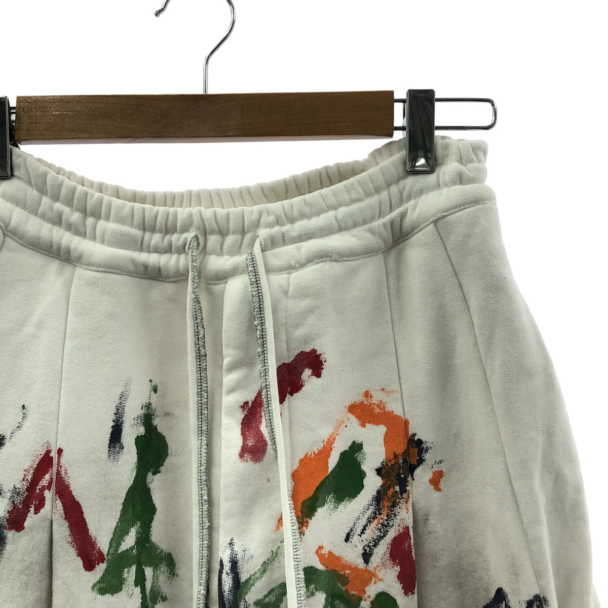 SHINYA KOZUKA / シンヤコヅカ | 2025SS | Ordinary Home Deliveryman With Hand Painting オーディナリー ホーム デリバリーマン スウェットパンツ ハンドペイント | S | ホワイト / マルチカラー | メンズ