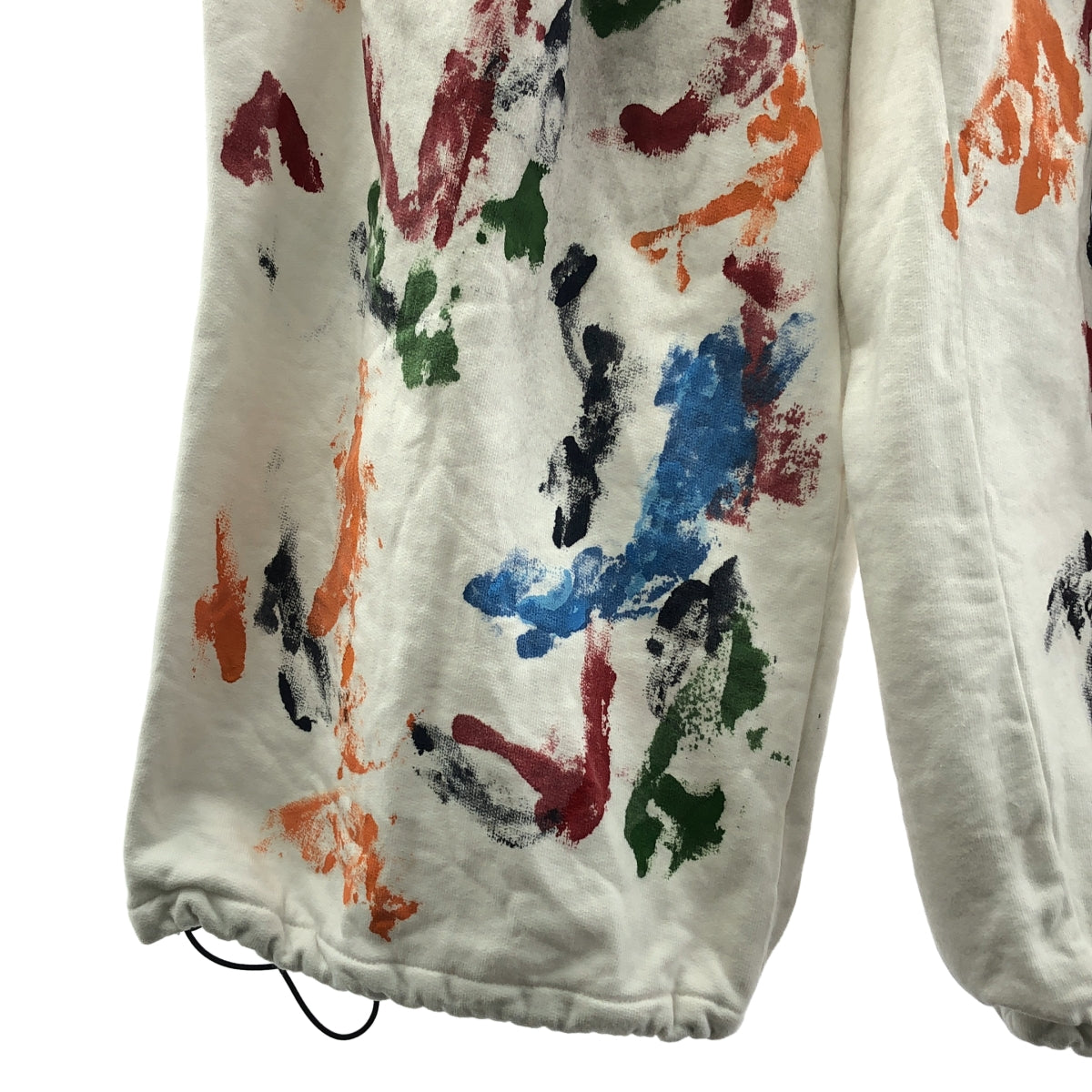 SHINYA KOZUKA / シンヤコヅカ | 2025SS | Ordinary Home Deliveryman With Hand Painting オーディナリー ホーム デリバリーマン スウェットパンツ ハンドペイント | S | ホワイト / マルチカラー | メンズ